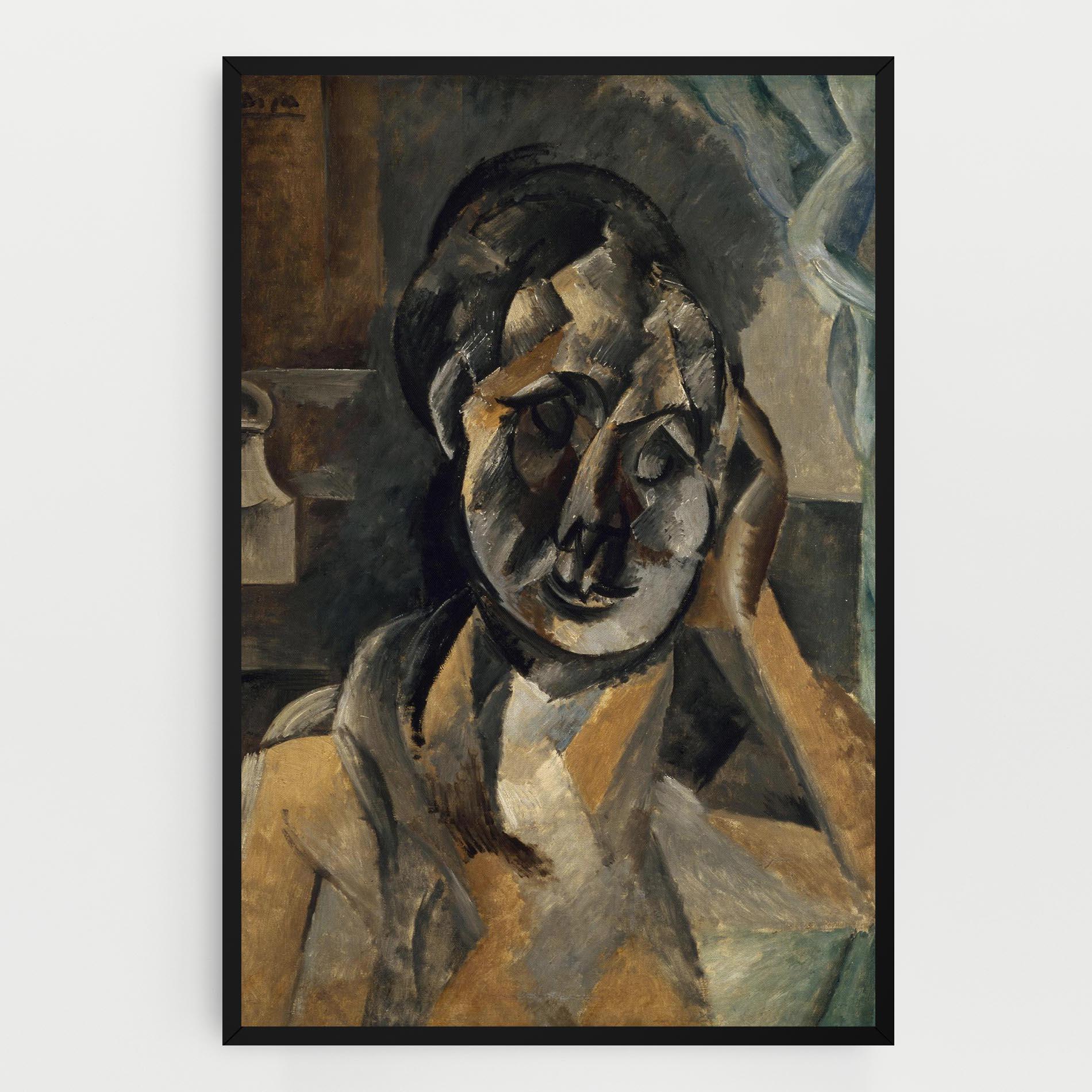 Vászonkép Woman With Mustard mockup 0