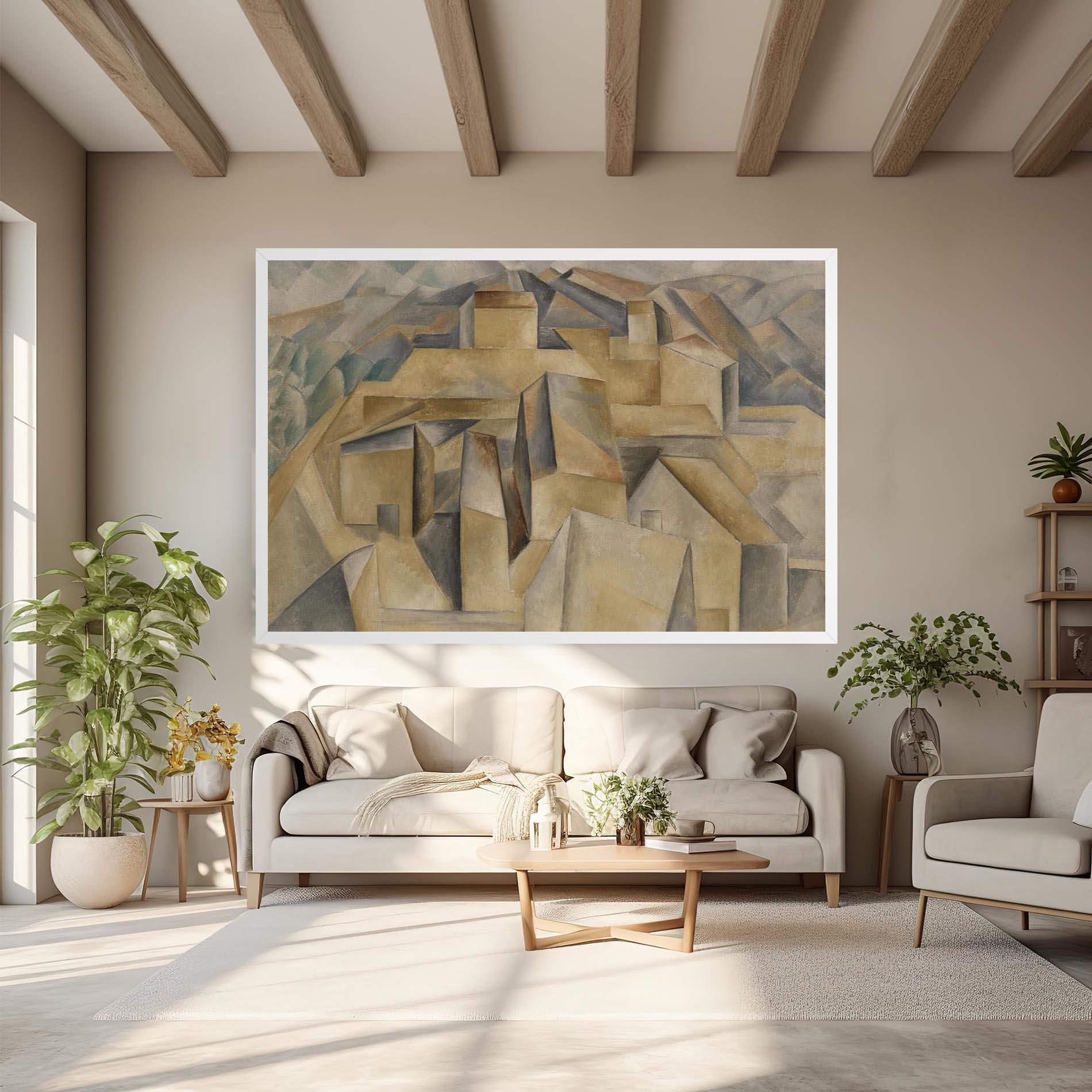 Vászonkép Houses On The Hill mockup 6