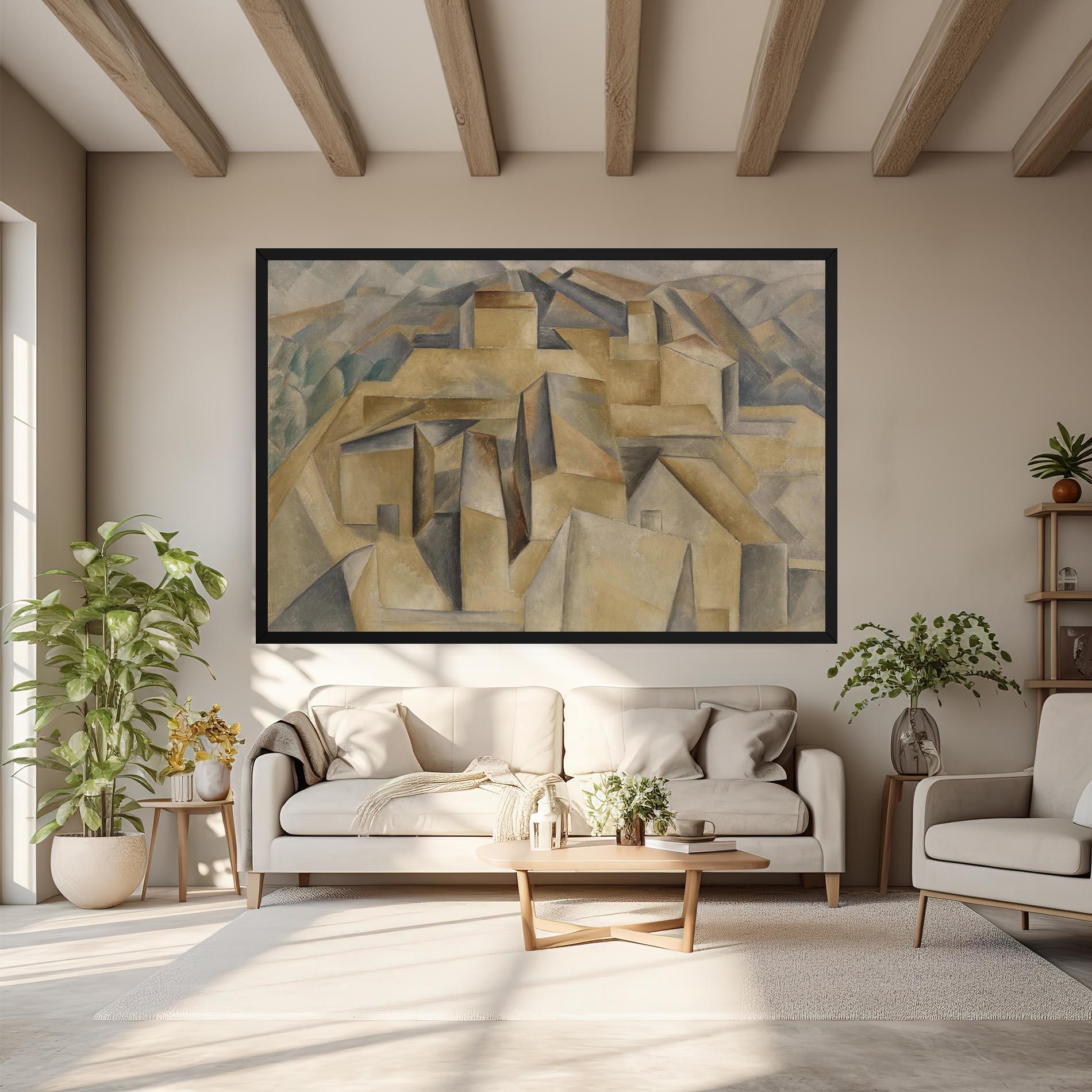 Vászonkép Houses On The Hill mockup 6