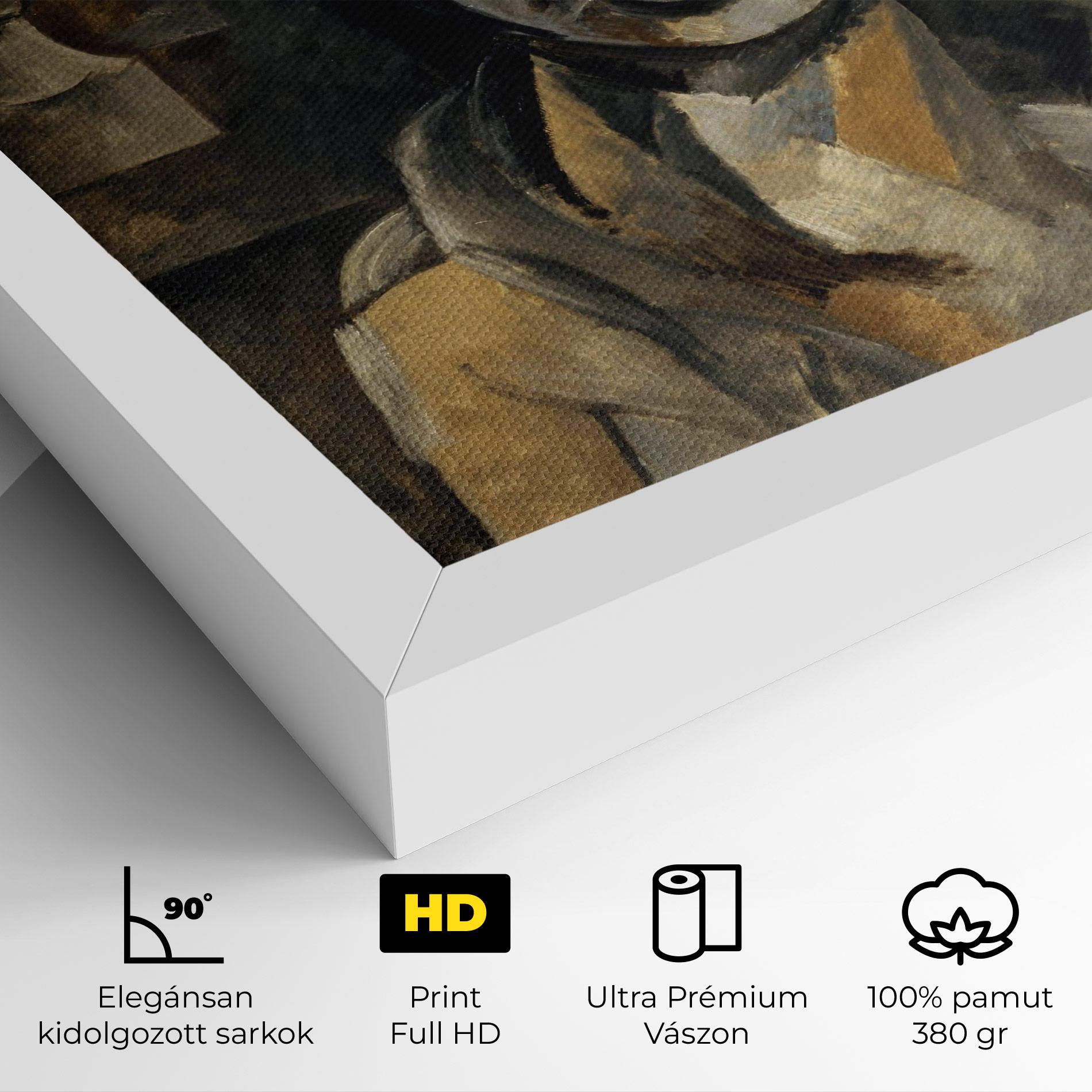 Vászonkép Woman With Mustard mockup 4