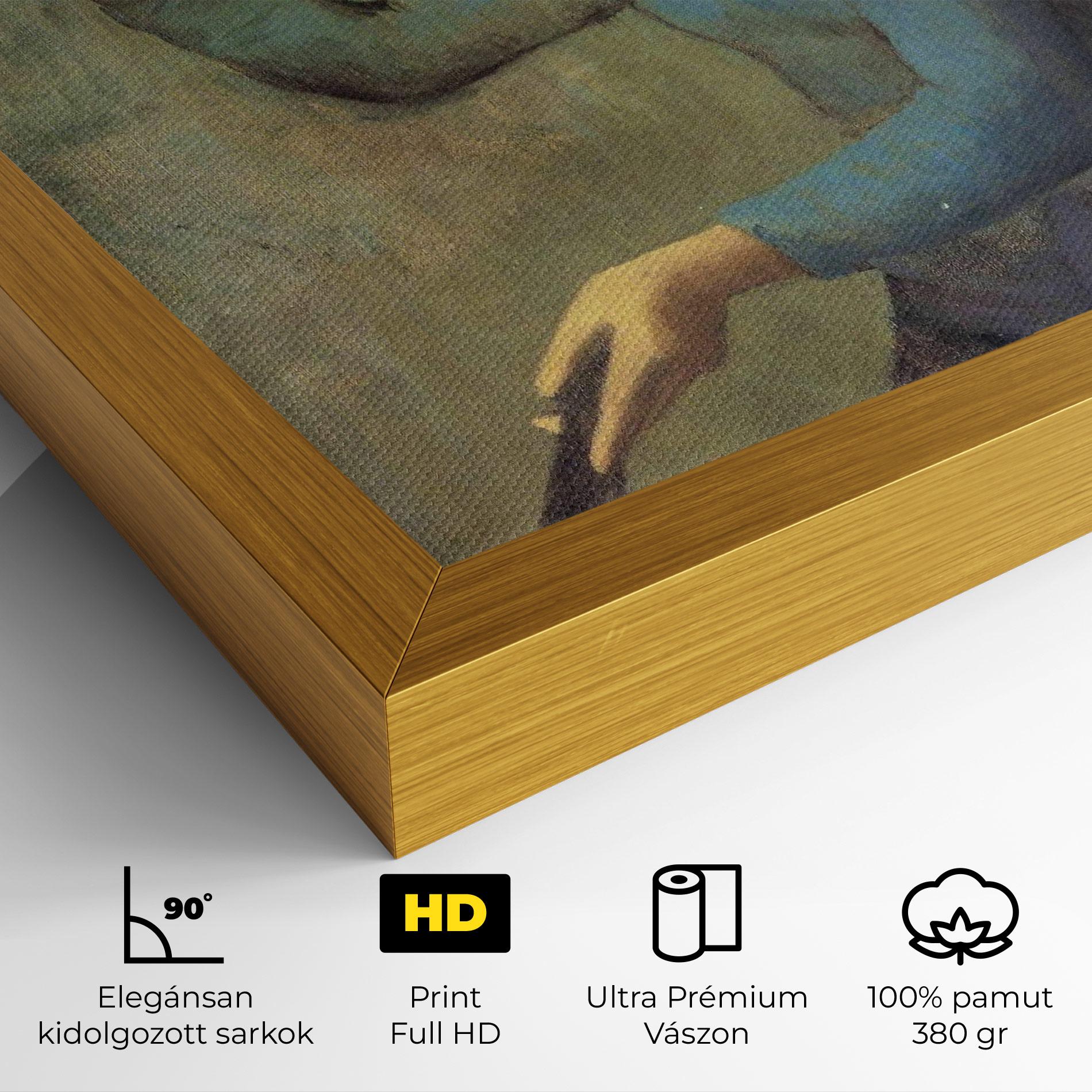 Vászonkép Lady With A Fan mockup 4