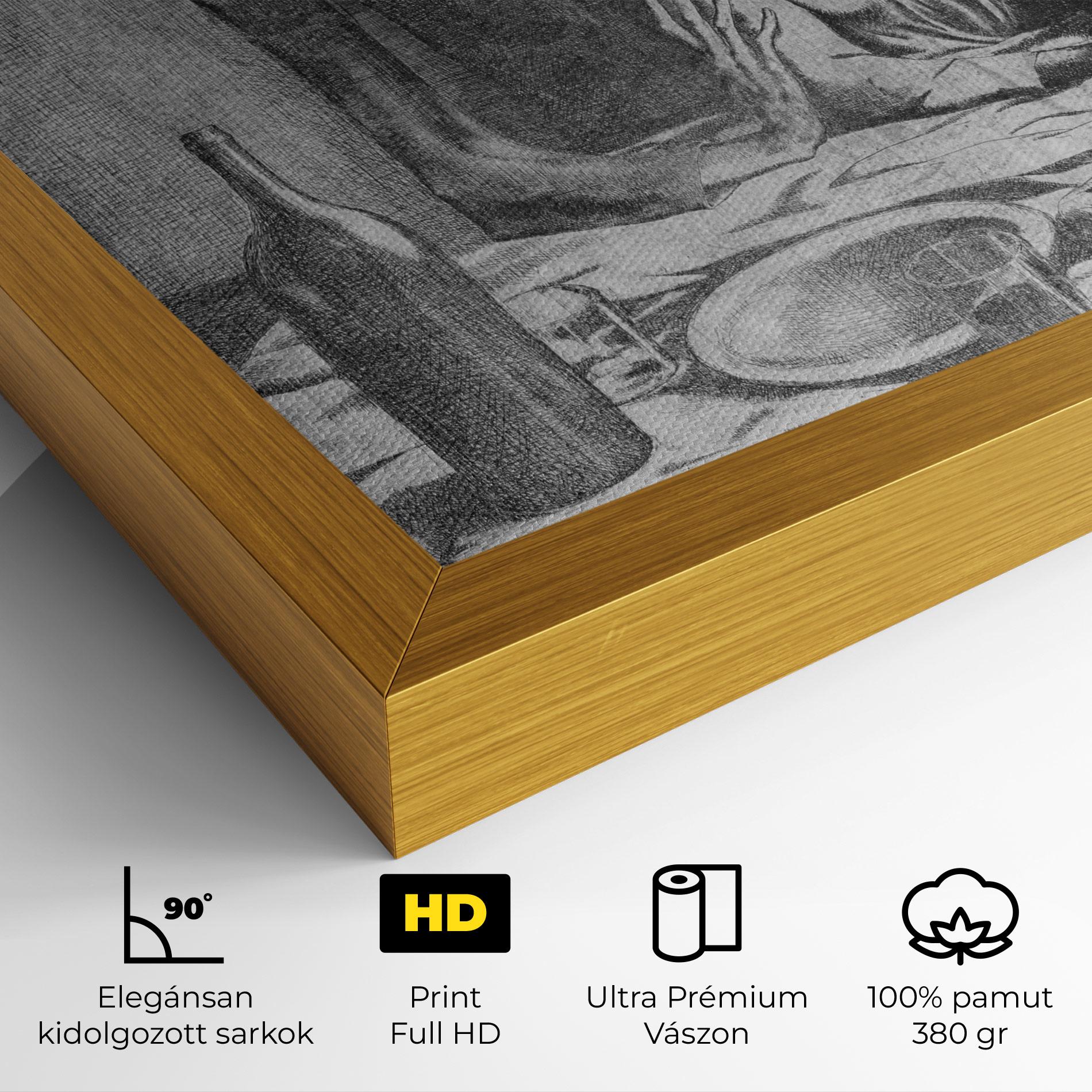 Vászonkép The Frugal Repast mockup 4