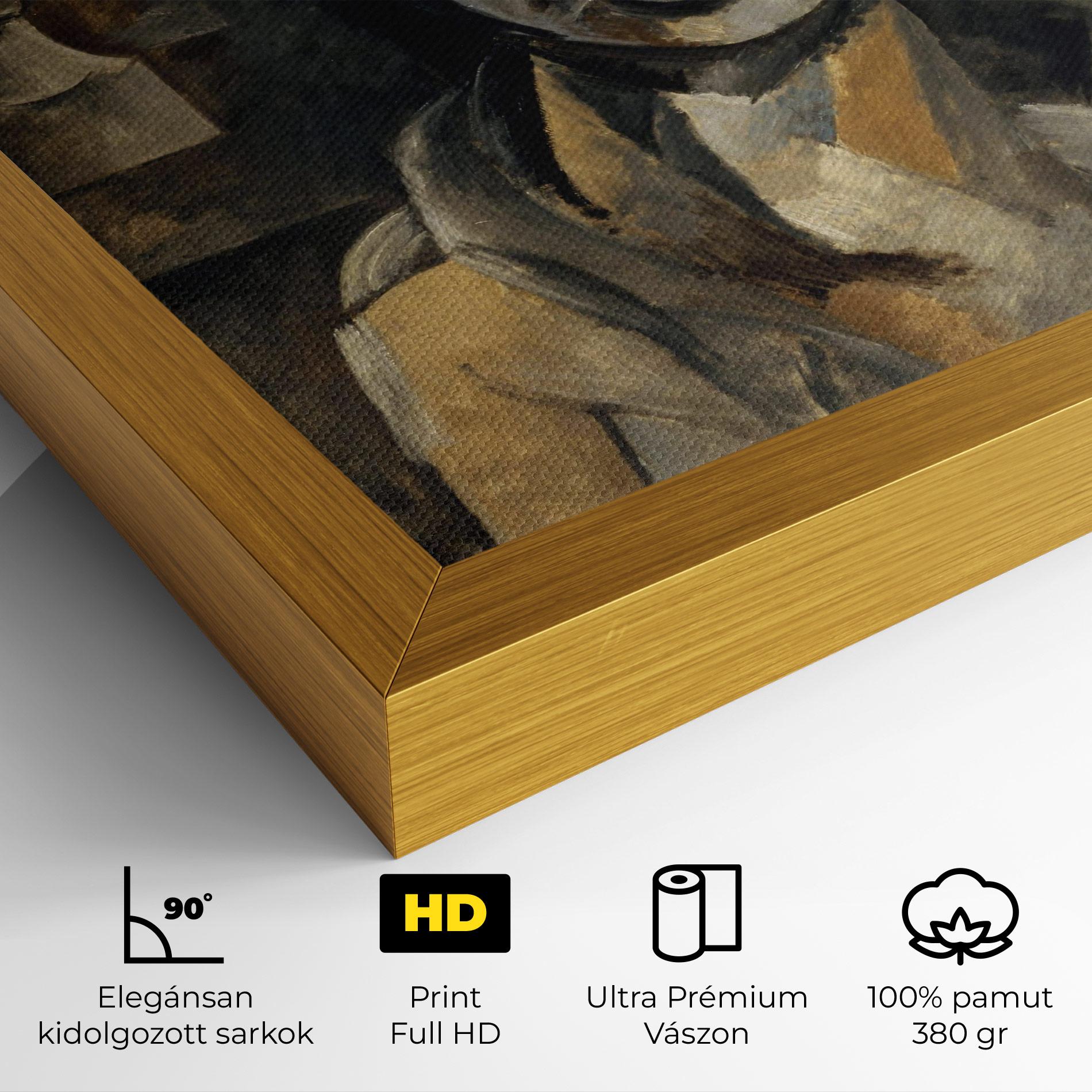 Vászonkép Woman With Mustard mockup 4