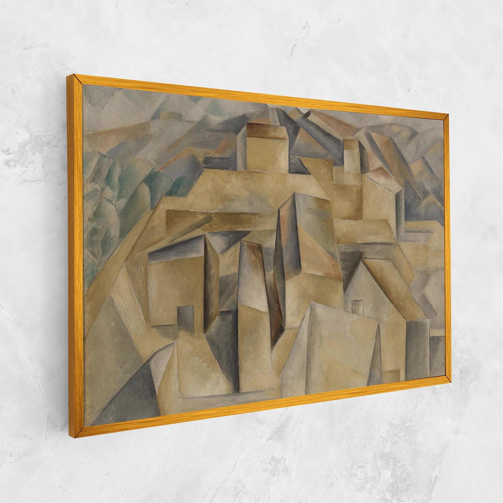 Vászonkép Houses On The Hill mockup 1