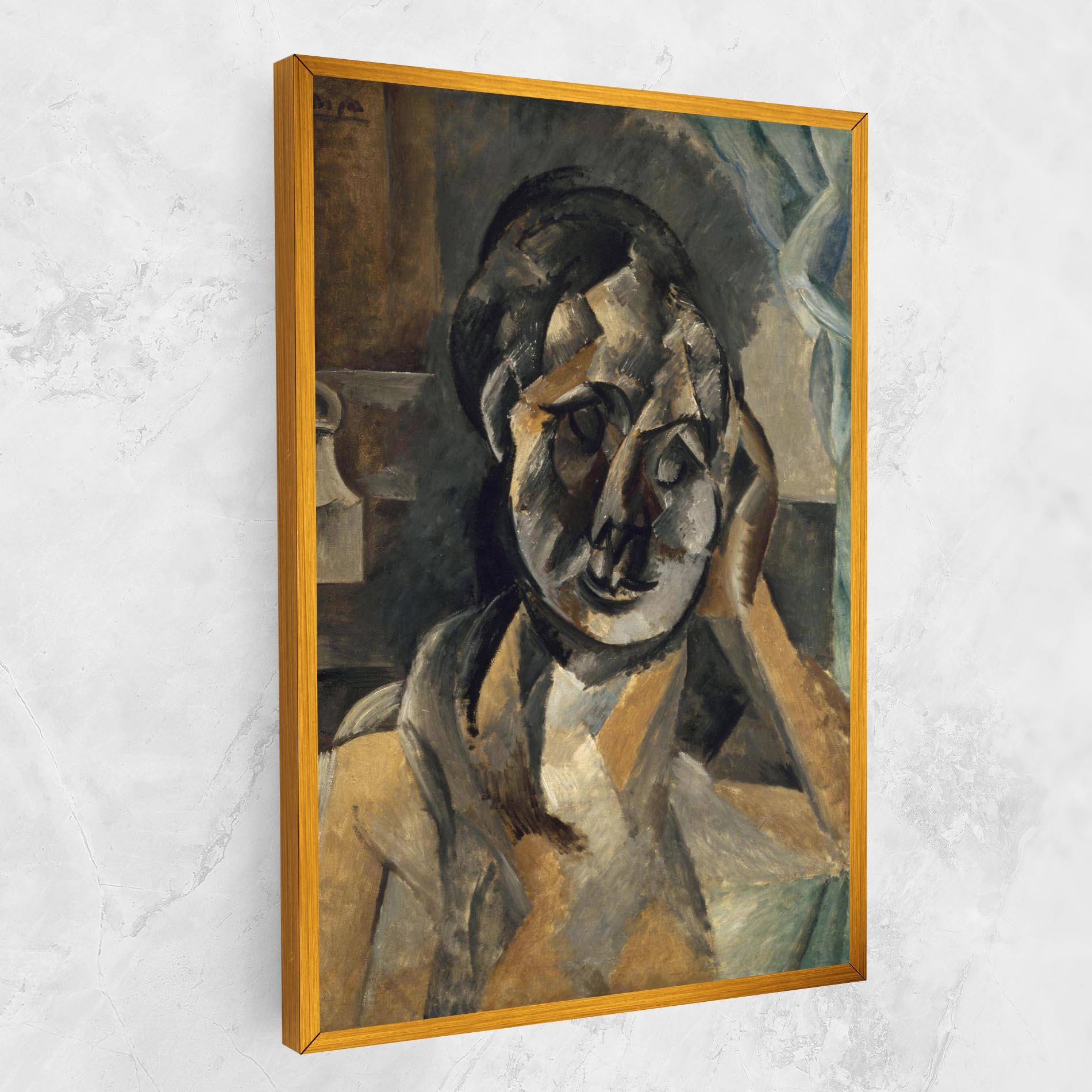 Vászonkép Woman With Mustard mockup 1