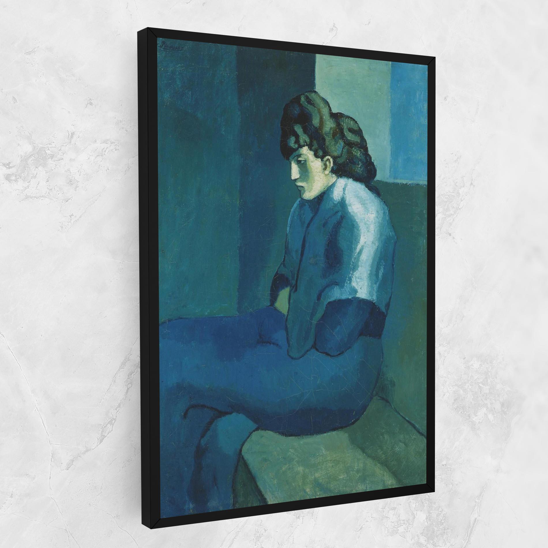 Vászonkép Femme Assise mockup 1