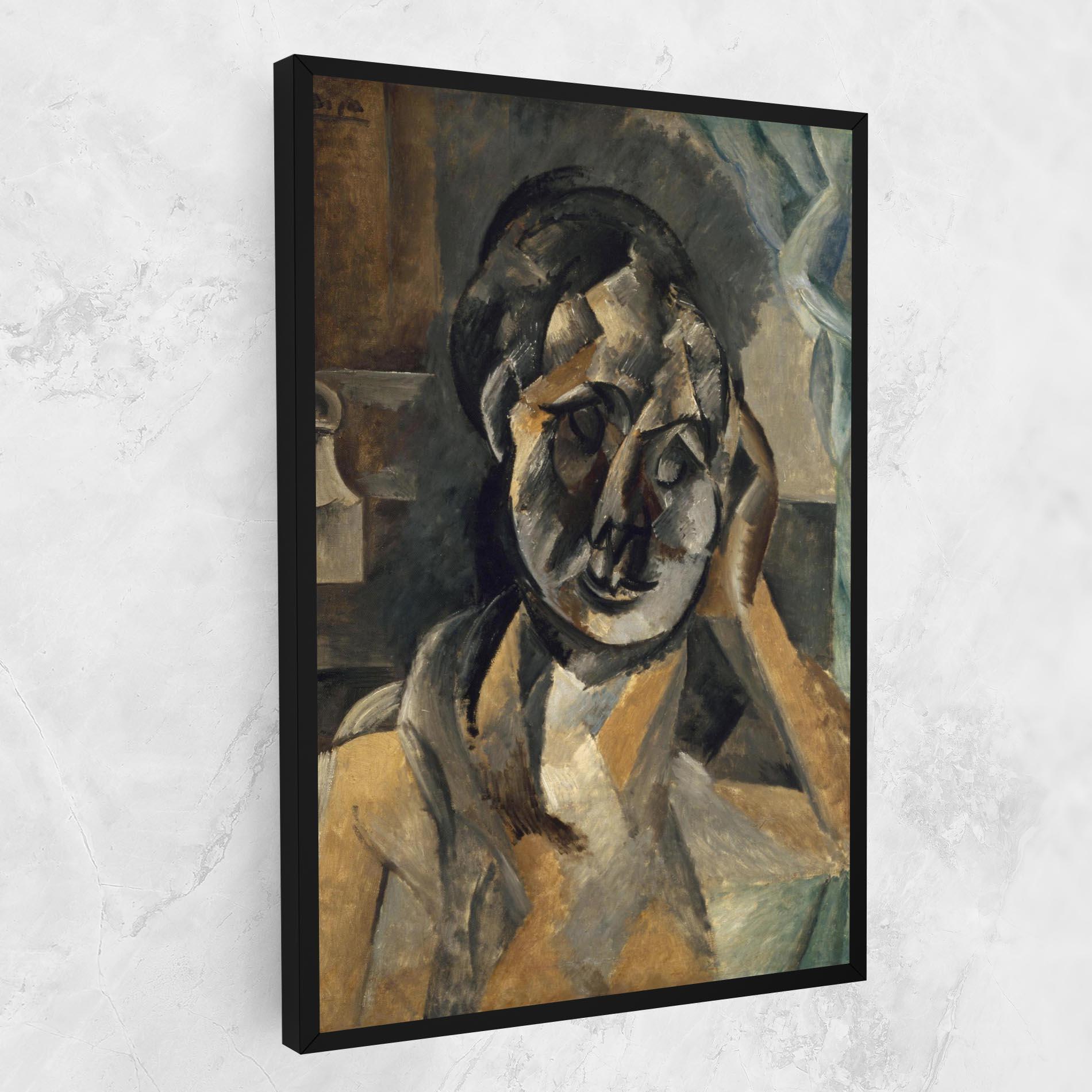 Vászonkép Woman With Mustard mockup 1