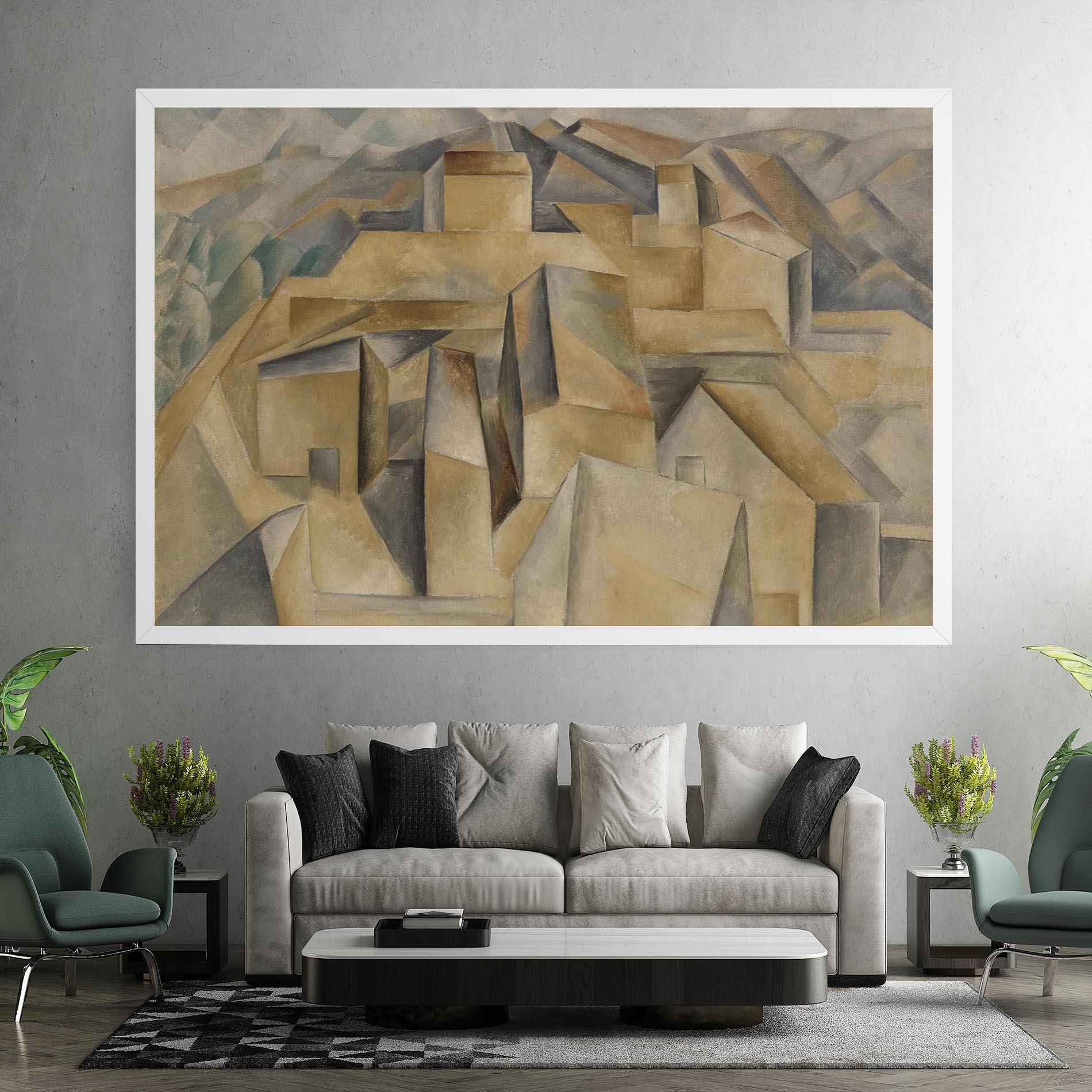 Vászonkép Houses On The Hill mockup 7