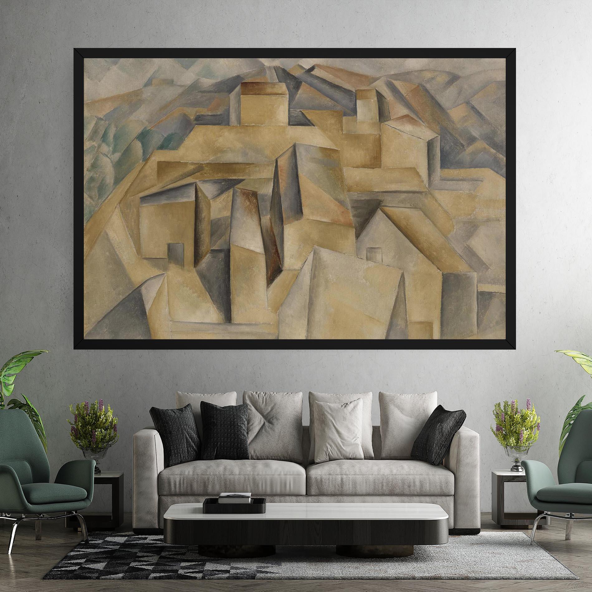 Vászonkép Houses On The Hill mockup 7