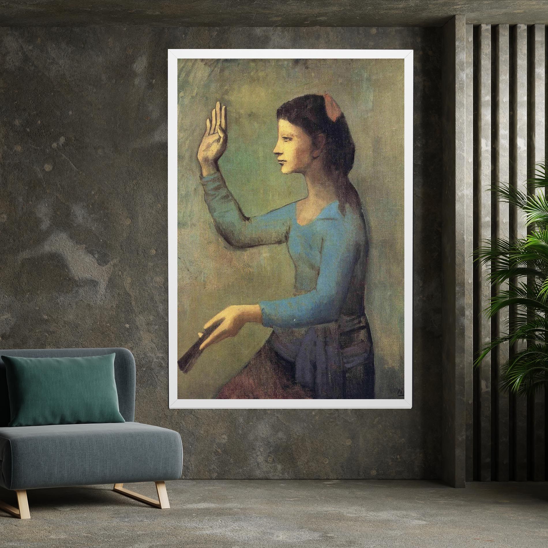 Lady With A Fan mockup 7