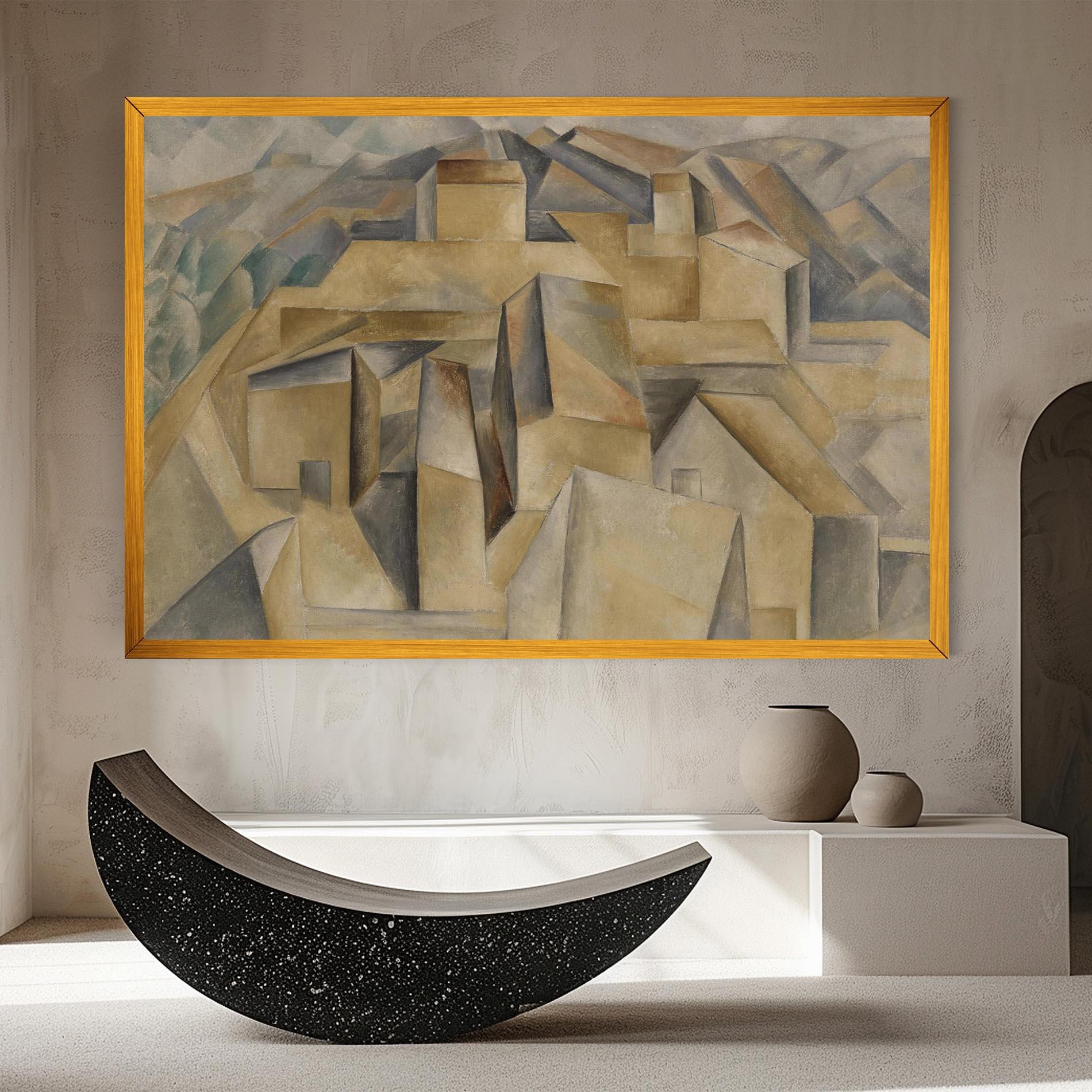 Vászonkép Houses On The Hill mockup 8