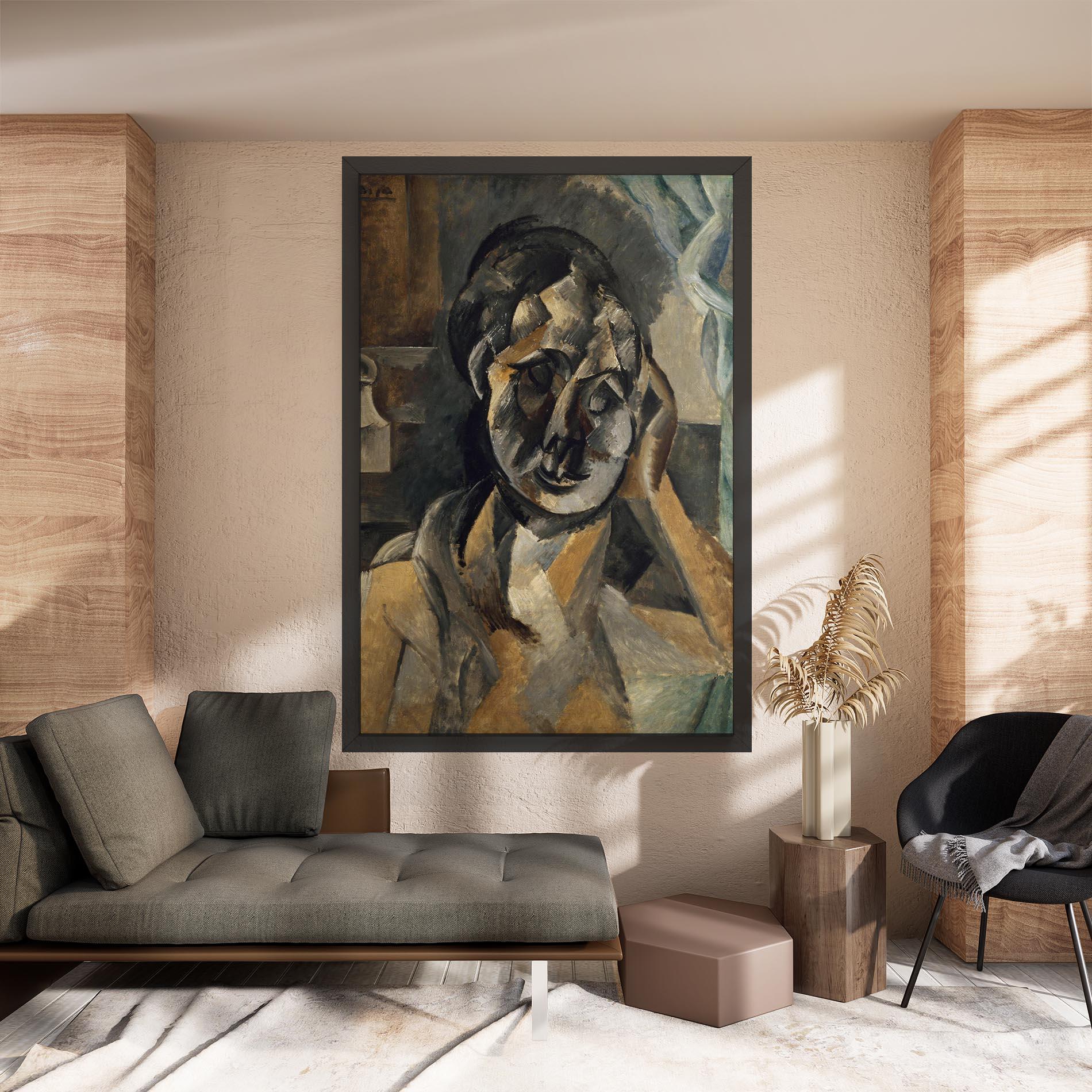 Vászonkép Woman With Mustard mockup 8