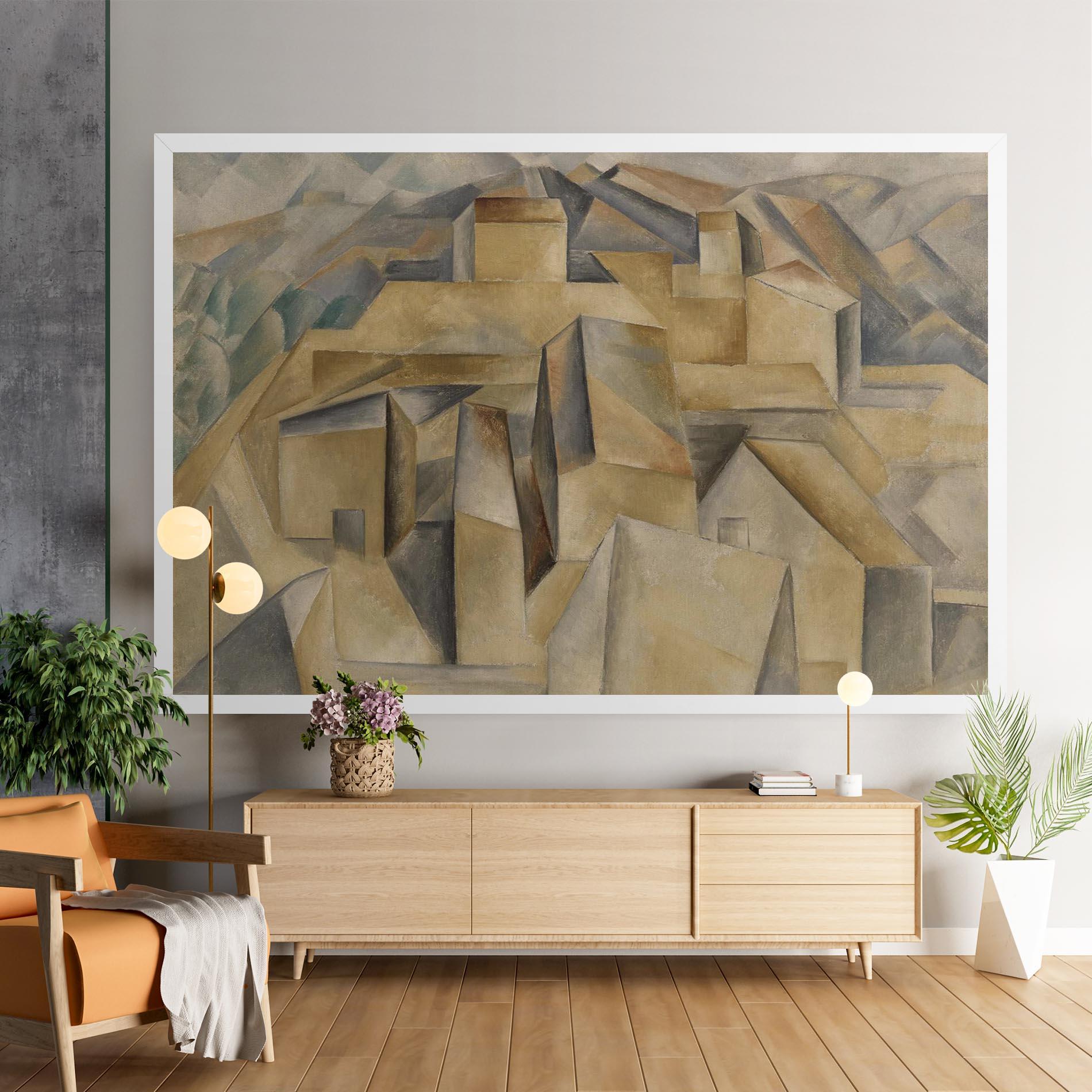 Vászonkép Houses On The Hill mockup 9