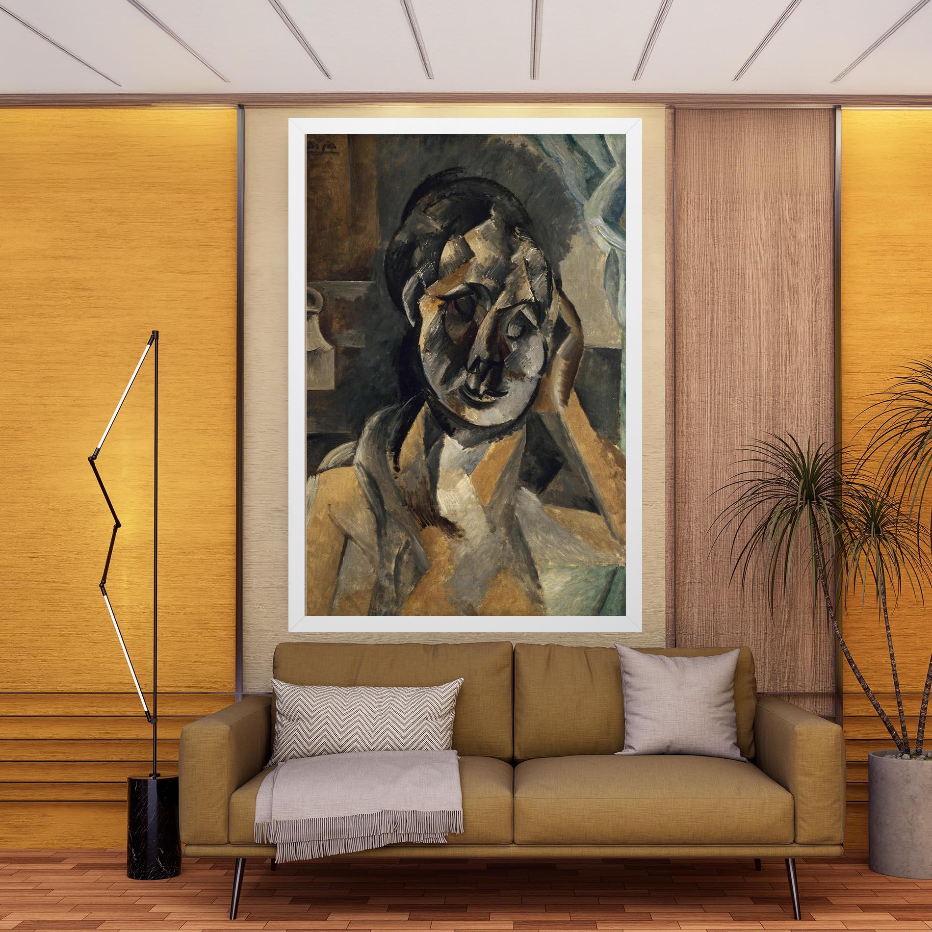 Vászonkép Woman With Mustard mockup 9