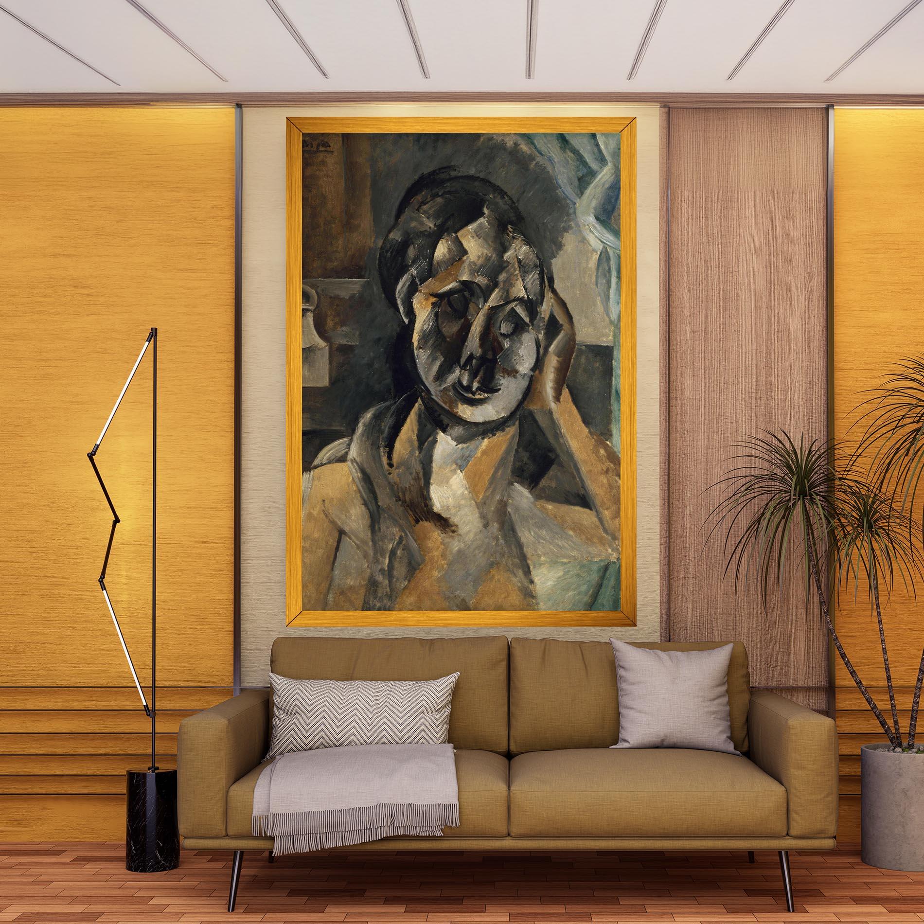 Vászonkép Woman With Mustard mockup 9