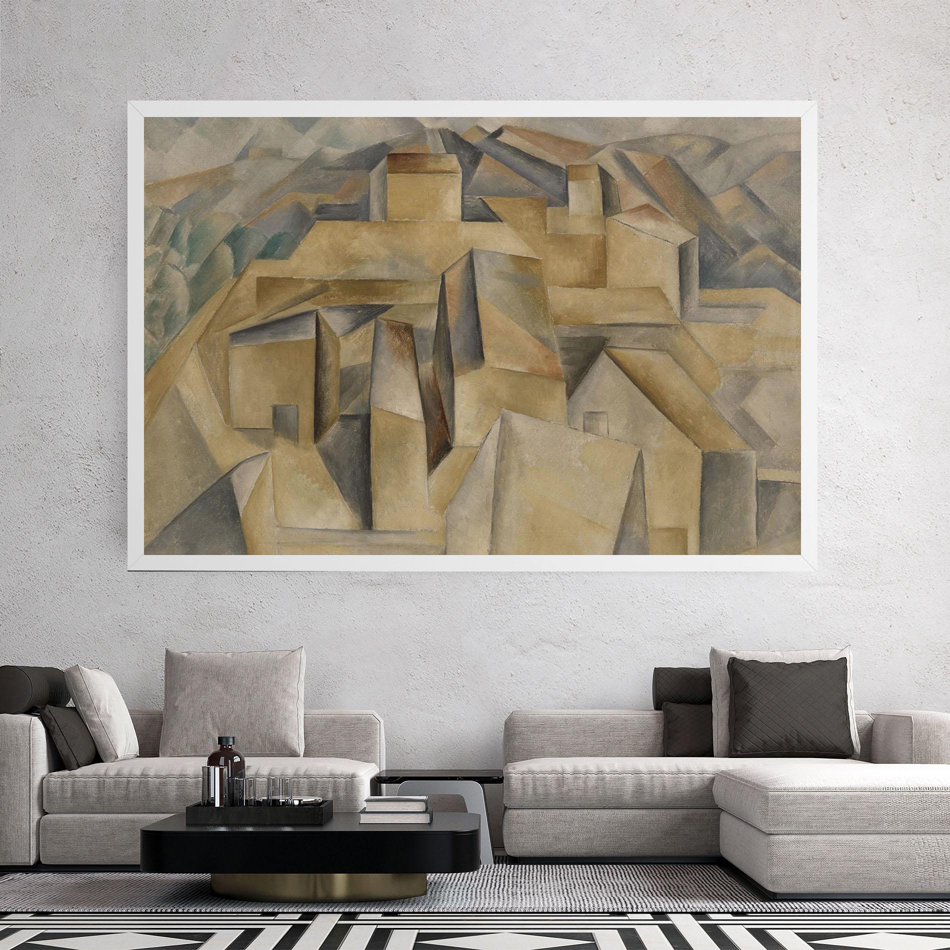 Vászonkép Houses On The Hill mockup 2