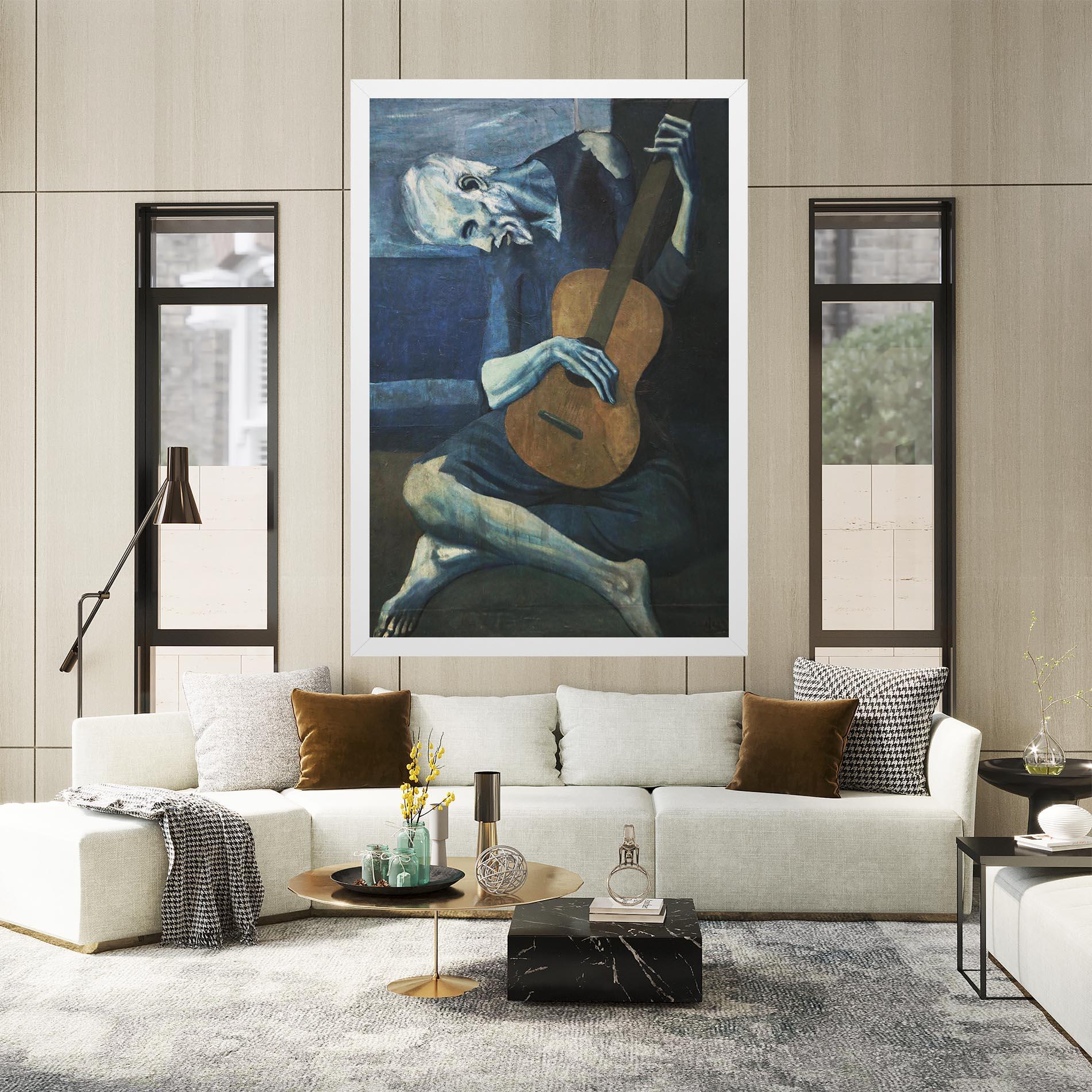 Vászonkép Old Guitarist mockup 2