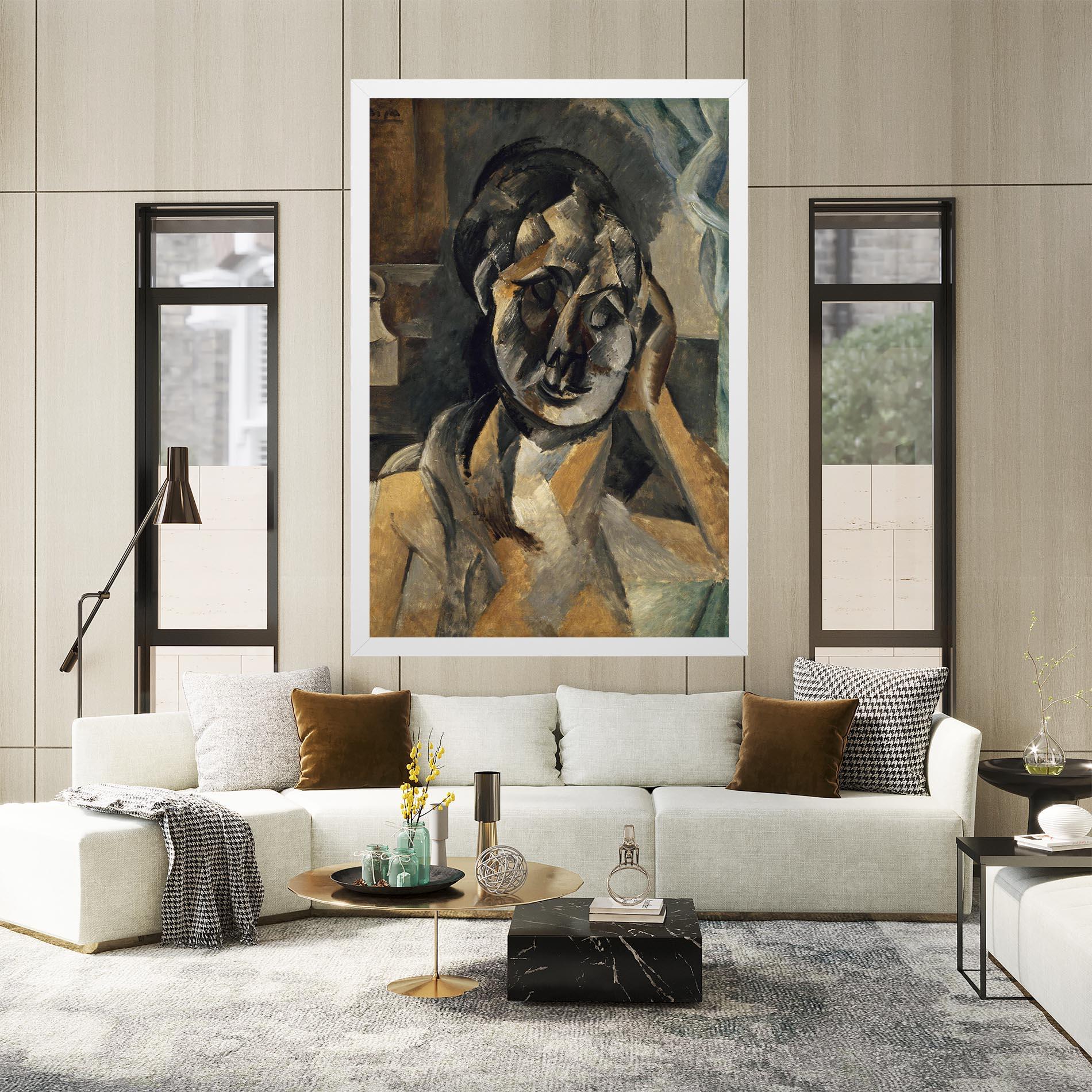 Vászonkép Woman With Mustard mockup 2