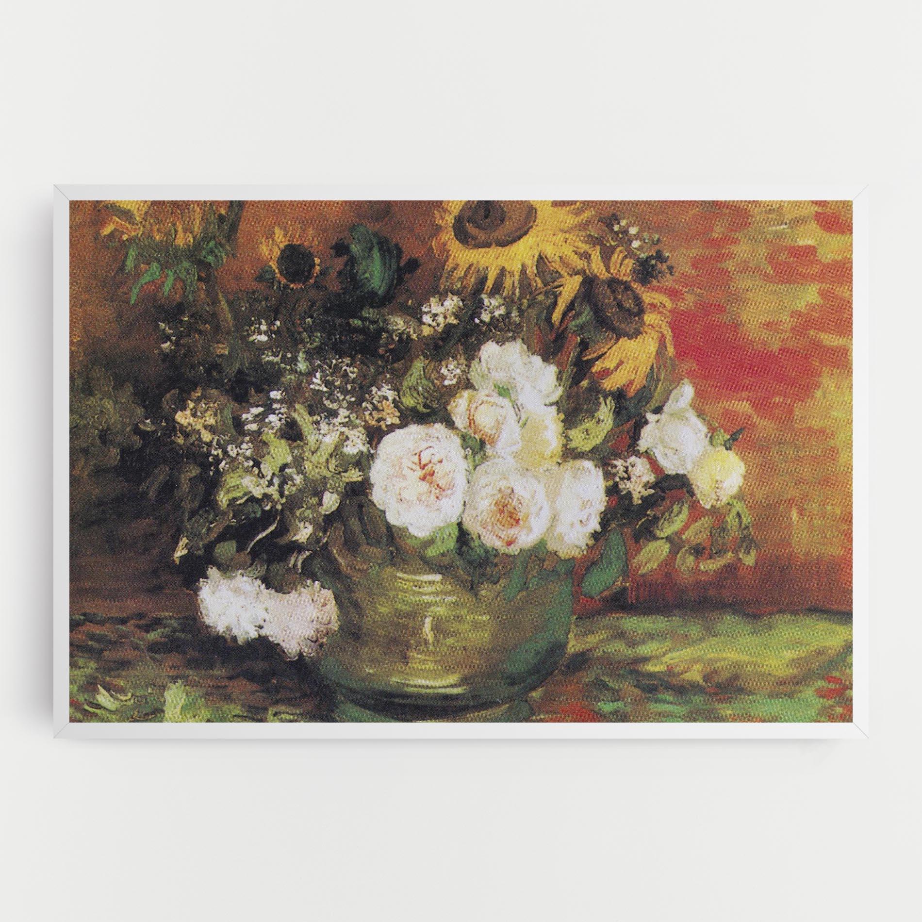 Vászonkép Bowl With Sunflowers mockup 0