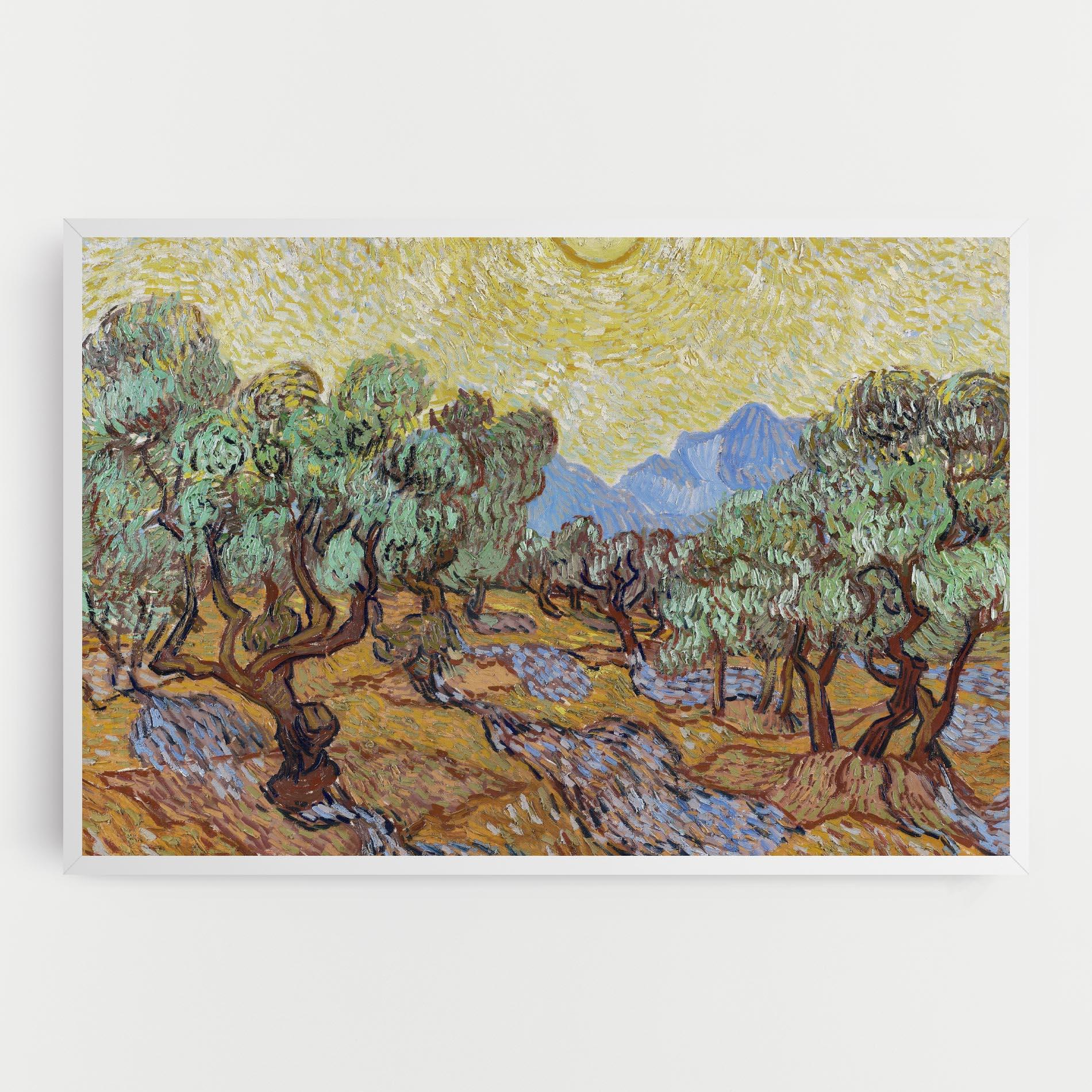 Vászonkép Gogh Olive Trees mockup 0