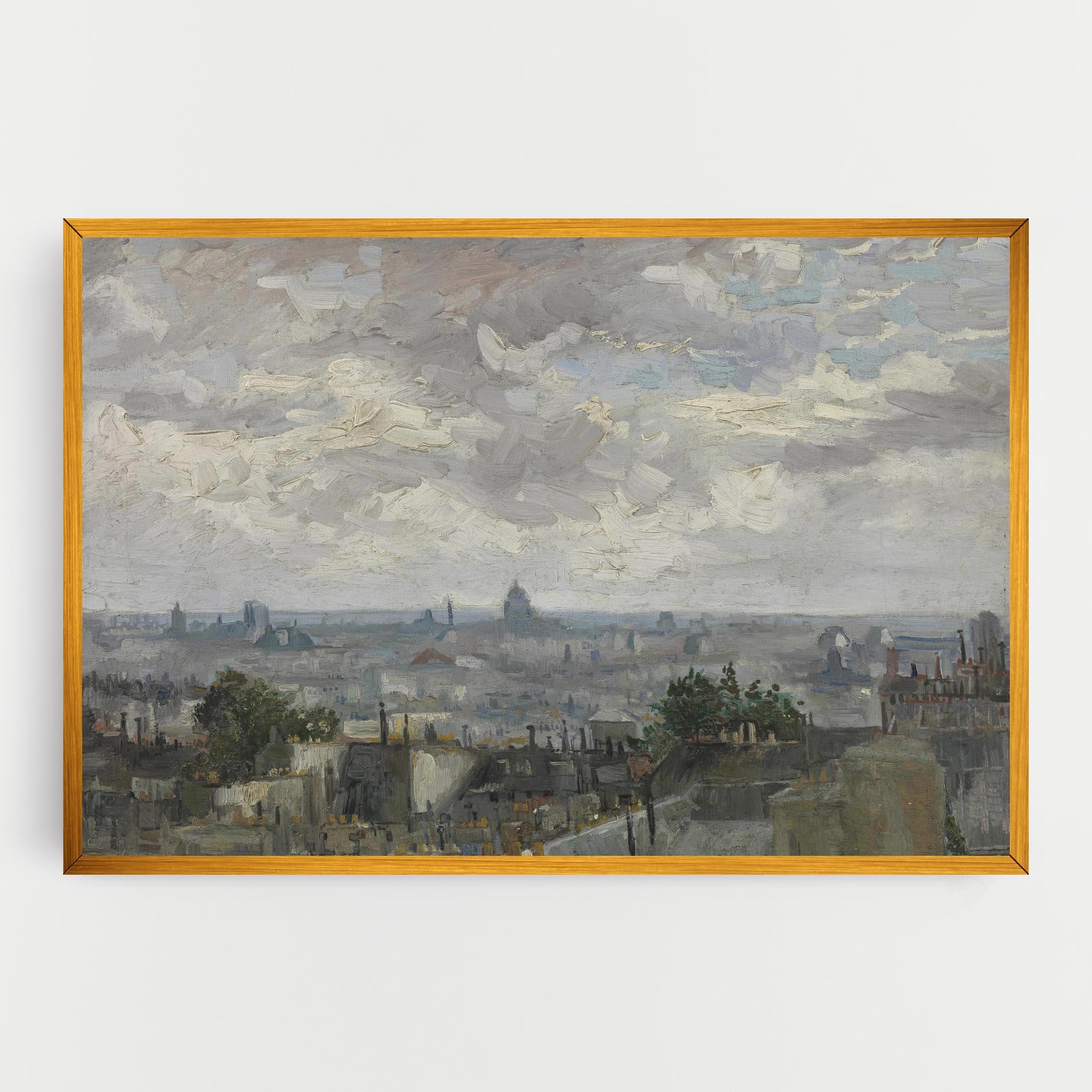 Vászonkép Gezicht Op Paris mockup 0