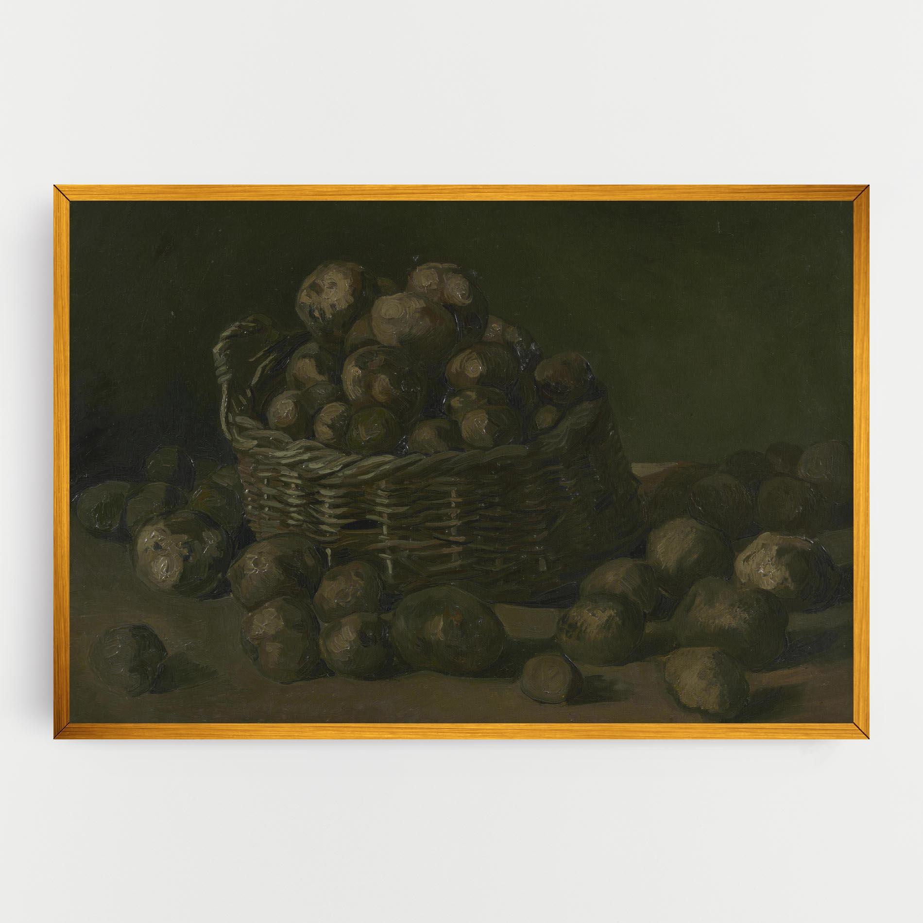 Vászonkép Mand Met Aardappels mockup 0