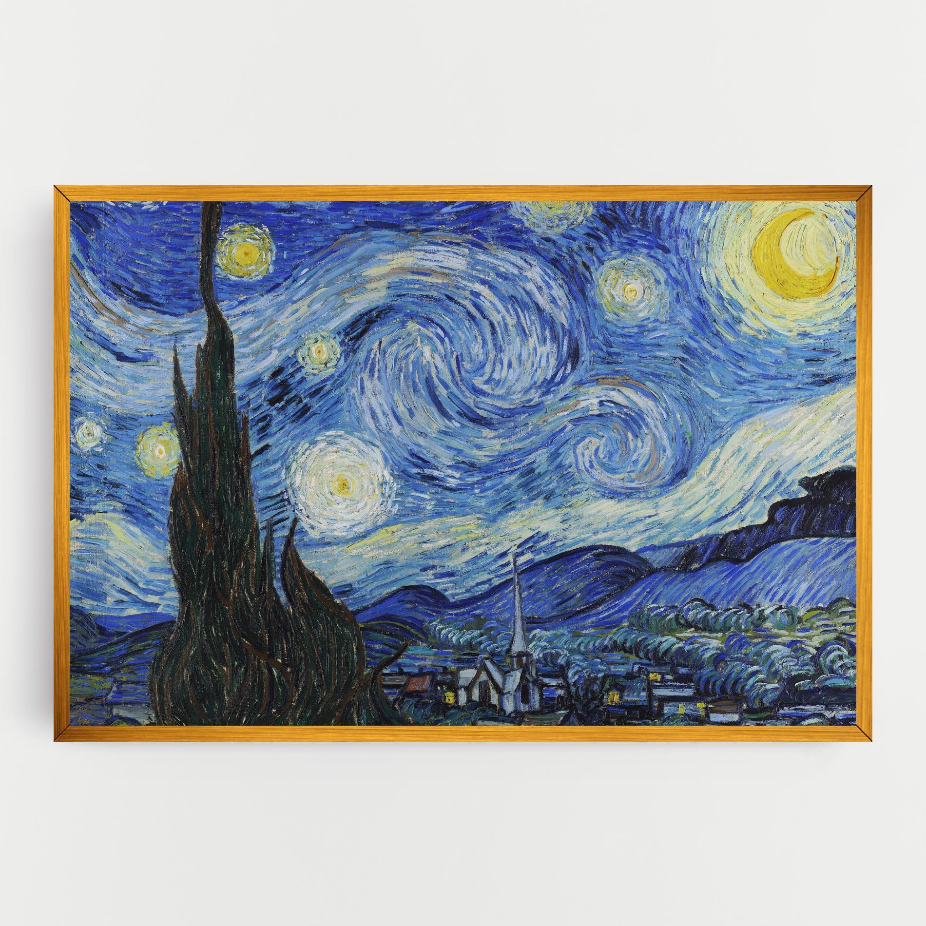 Vászonkép The Starry Night mockup 0