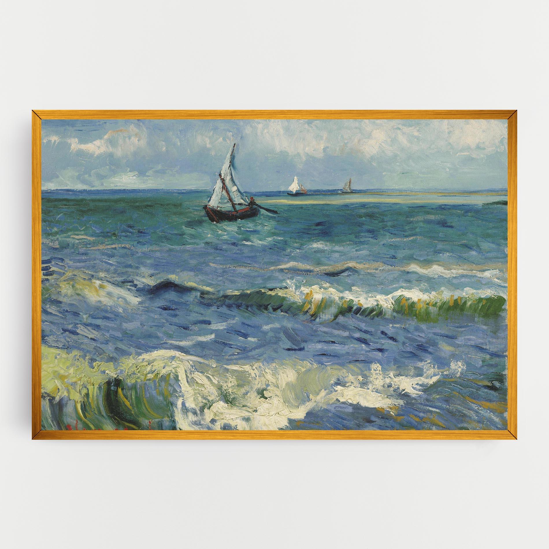 Vászonkép Zeegezicht Saintes Maries mockup 0