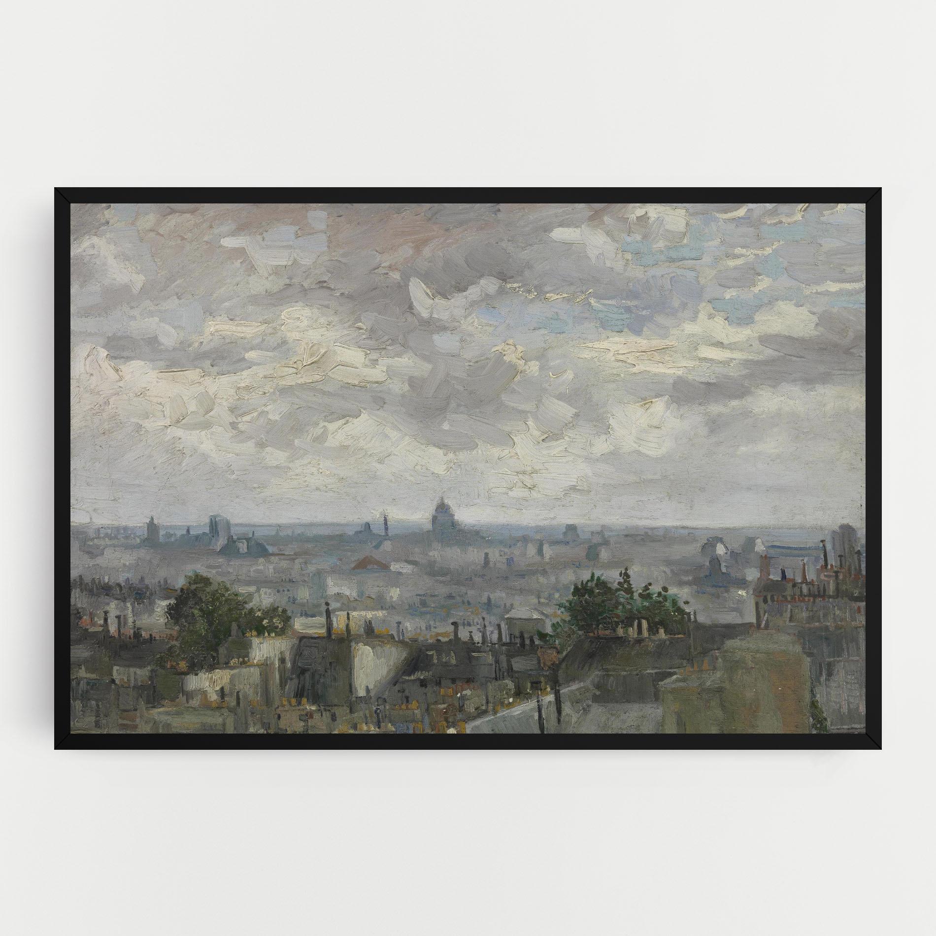 Vászonkép Gezicht Op Paris mockup 0