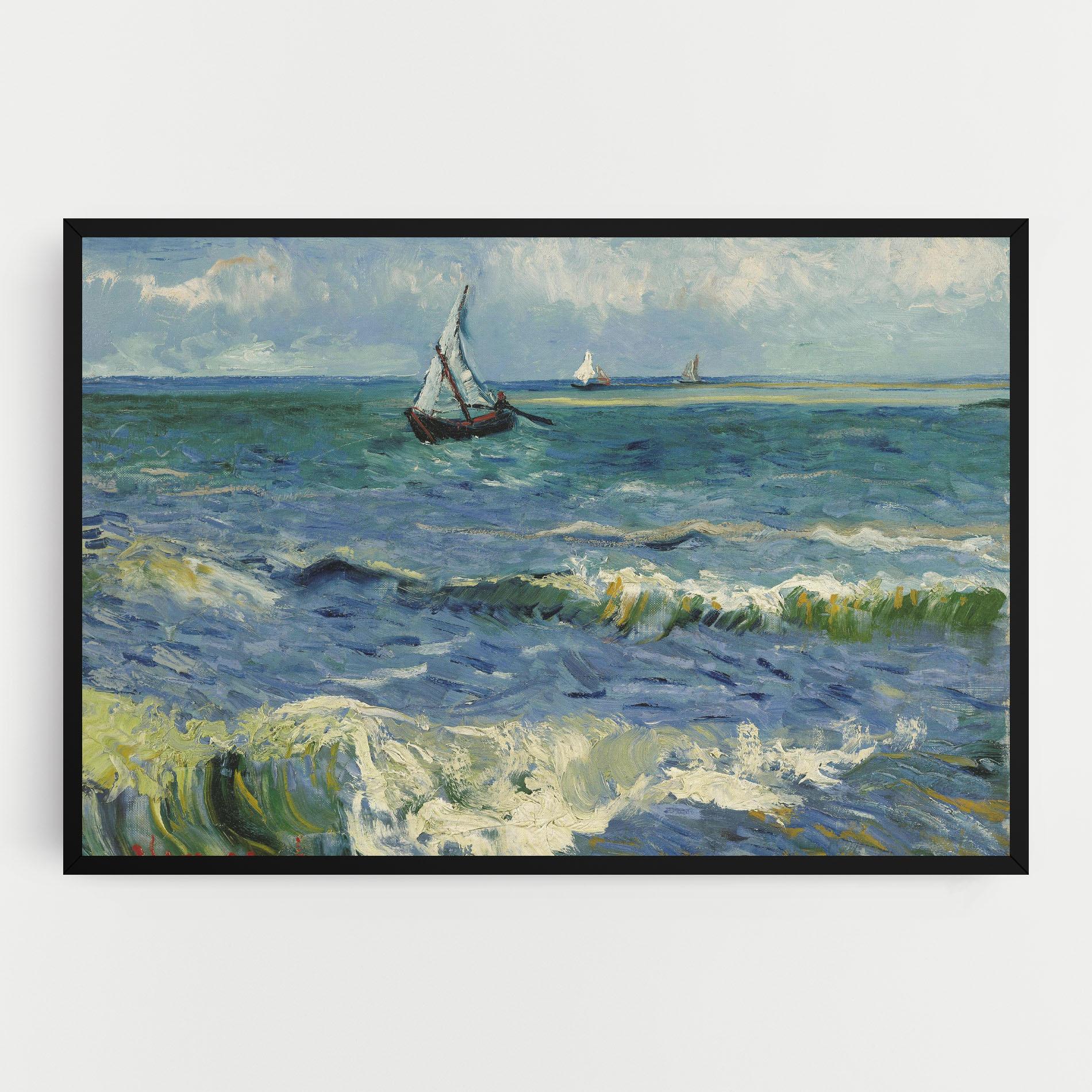 Vászonkép Zeegezicht Saintes Maries mockup 0