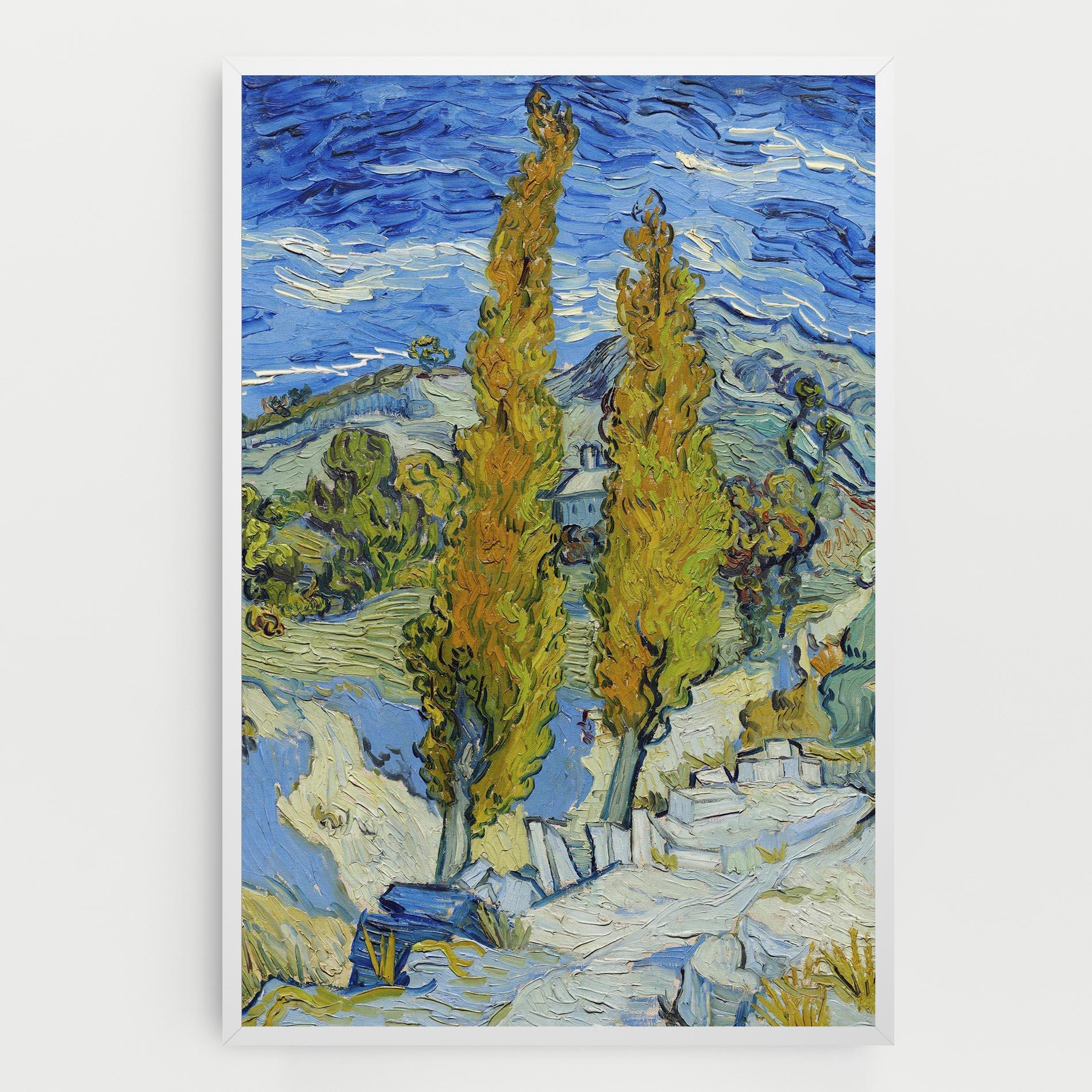 Vászonkép Poplars At Saint Remy mockup 0
