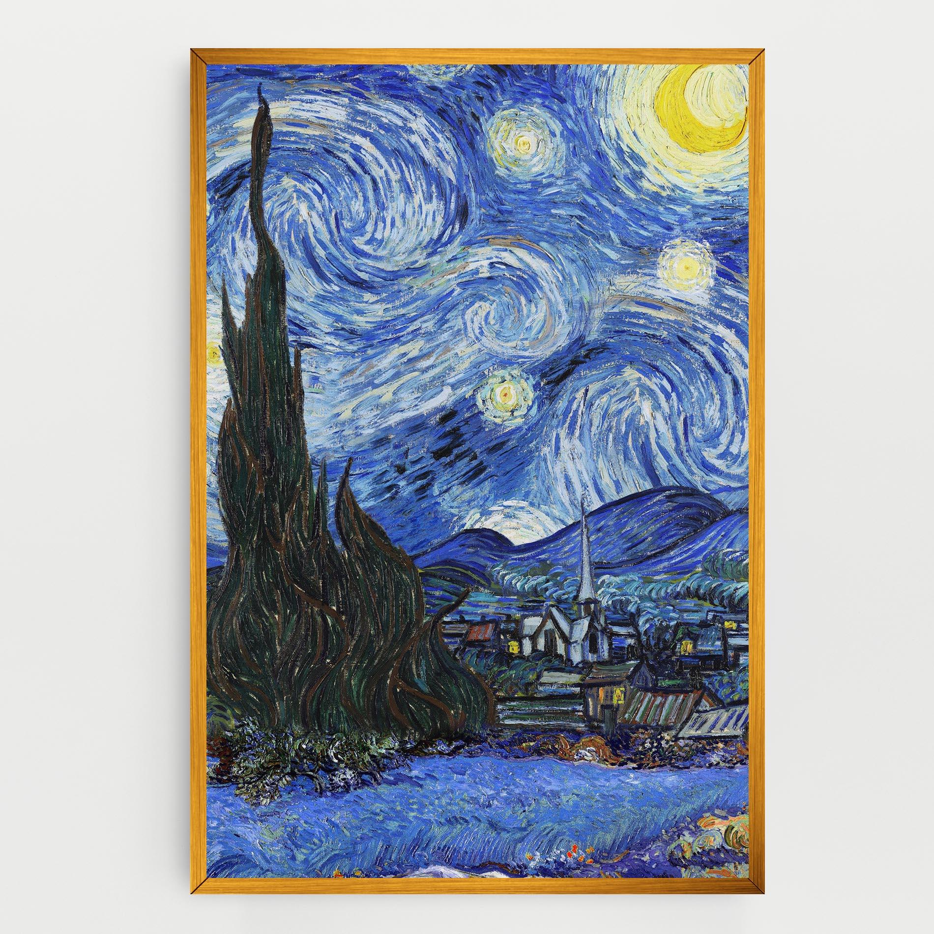 Vászonkép Starry Night Art mockup 0