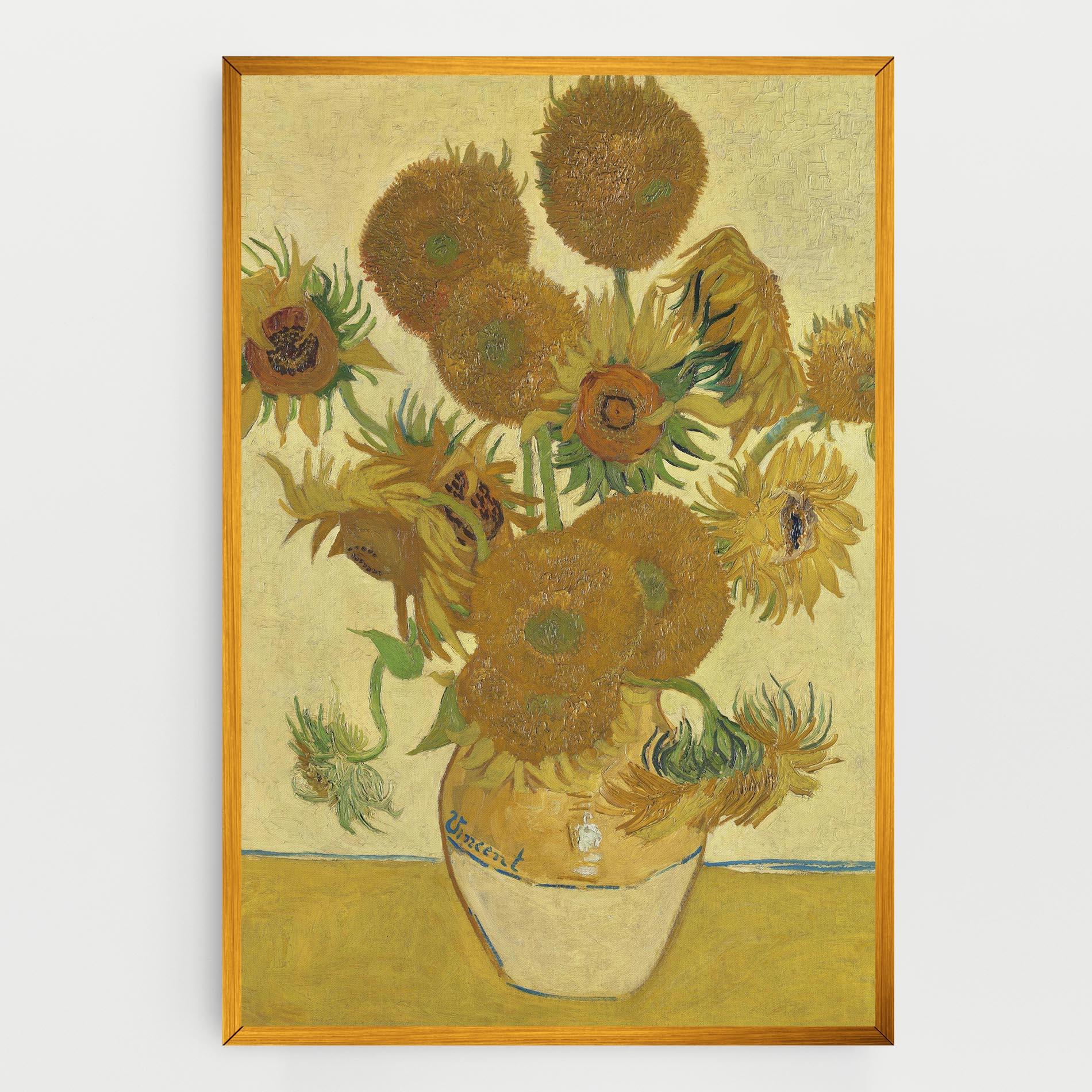 Vászonkép Sunflowers Vase Art mockup 0