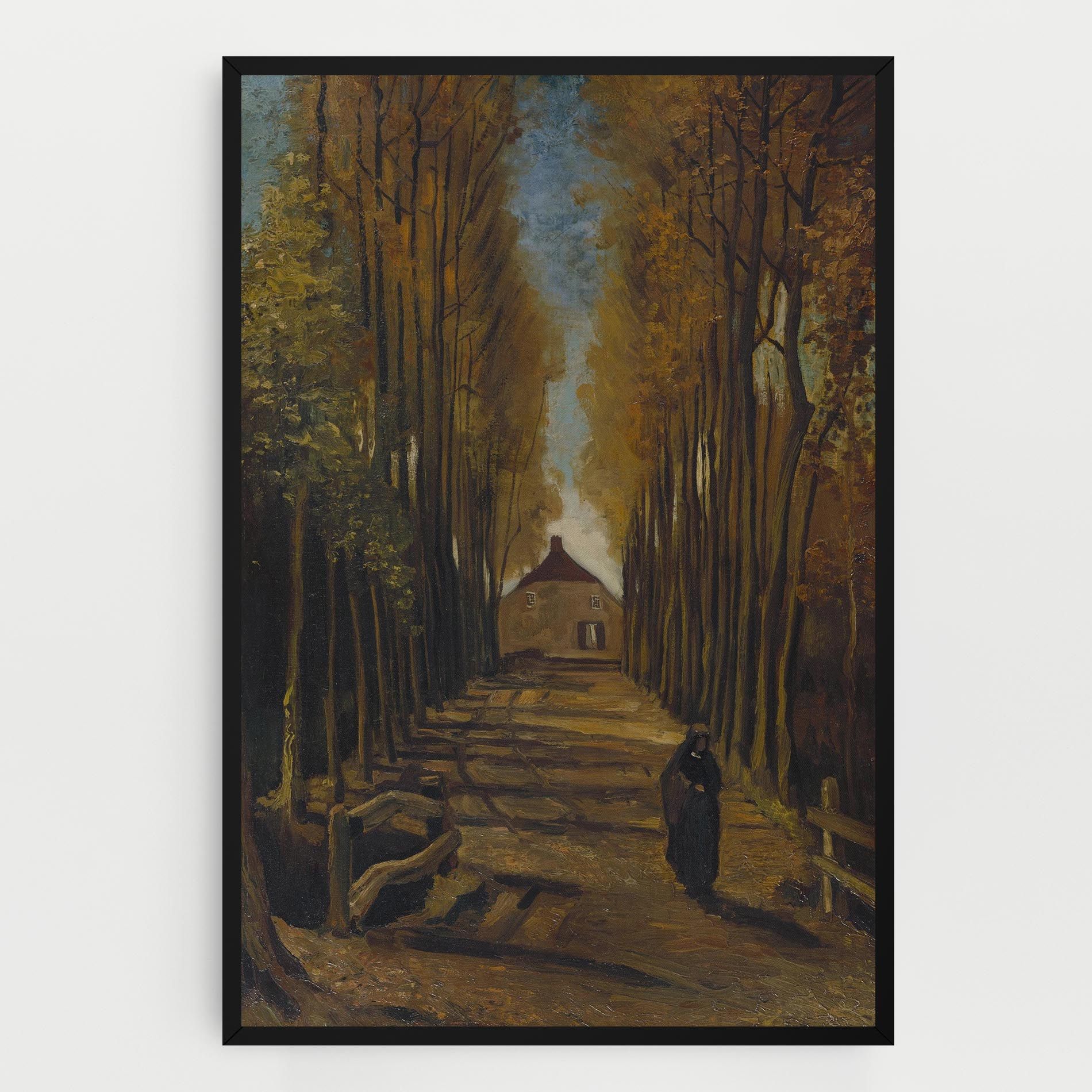Avenue Of Poplars Autumn mockup 0
