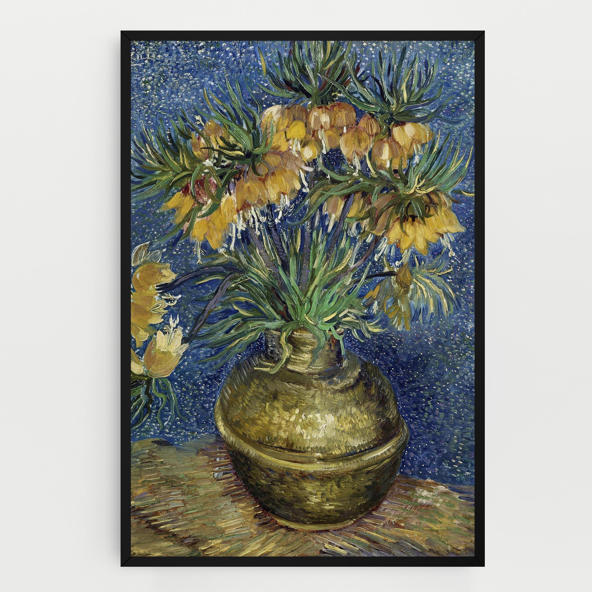 Vászonkép Imperial Fritillaries Art mockup 0