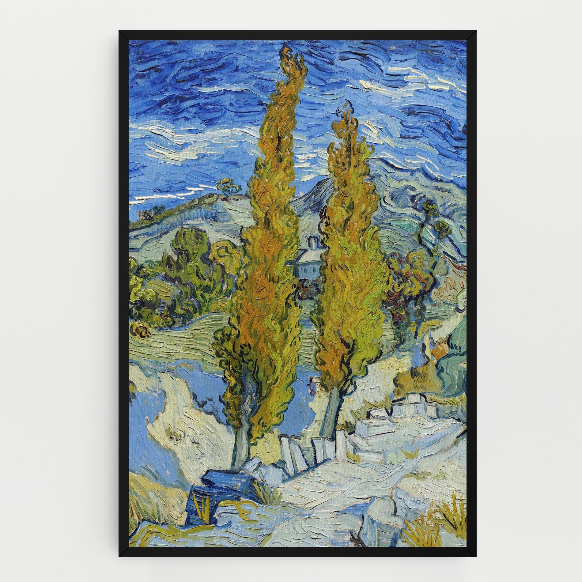 Vászonkép Poplars At Saint Remy mockup 0