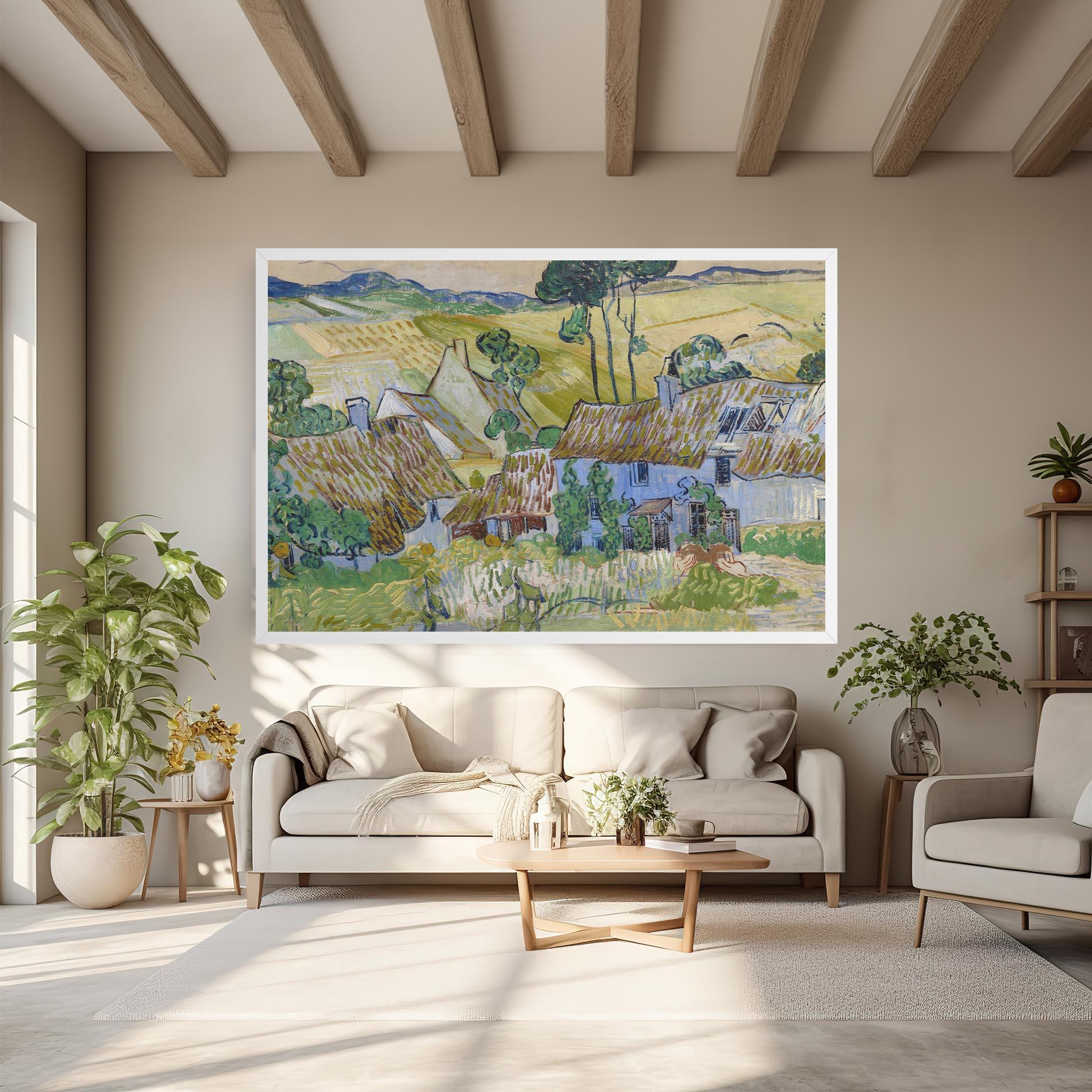 Vászonkép Farms Near Auvers mockup 6