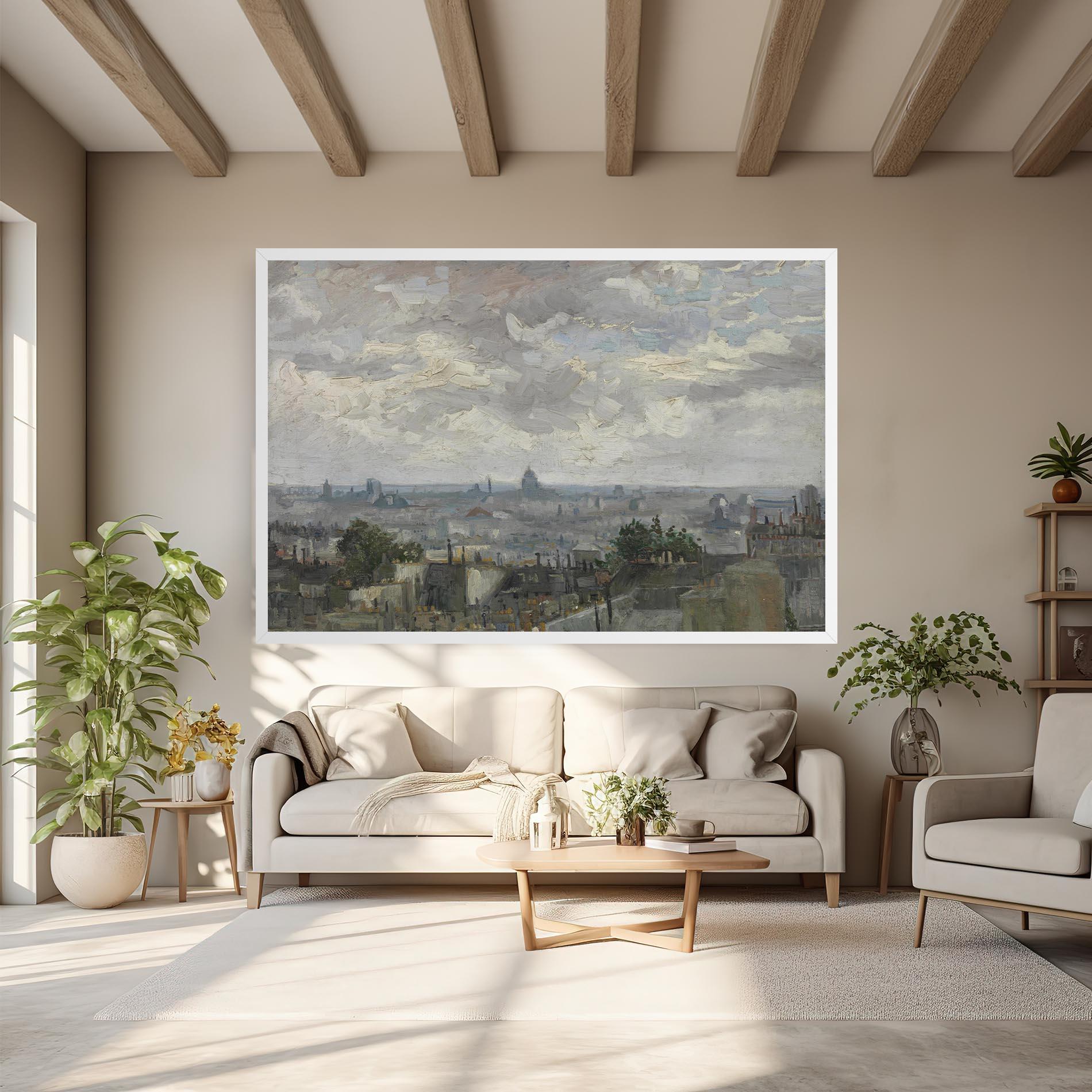 Vászonkép Gezicht Op Paris mockup 6