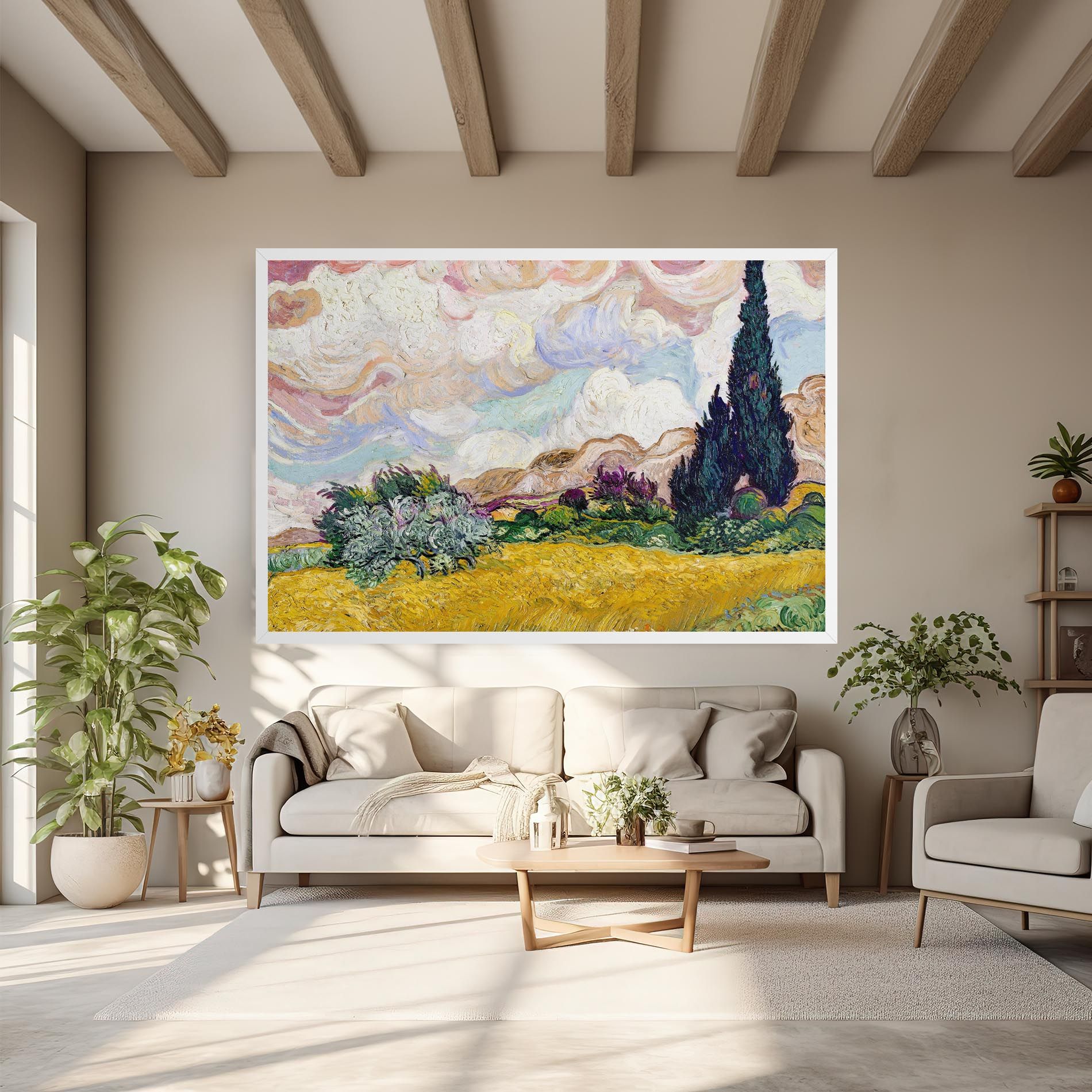 Pastel Wheat Field mockup 6