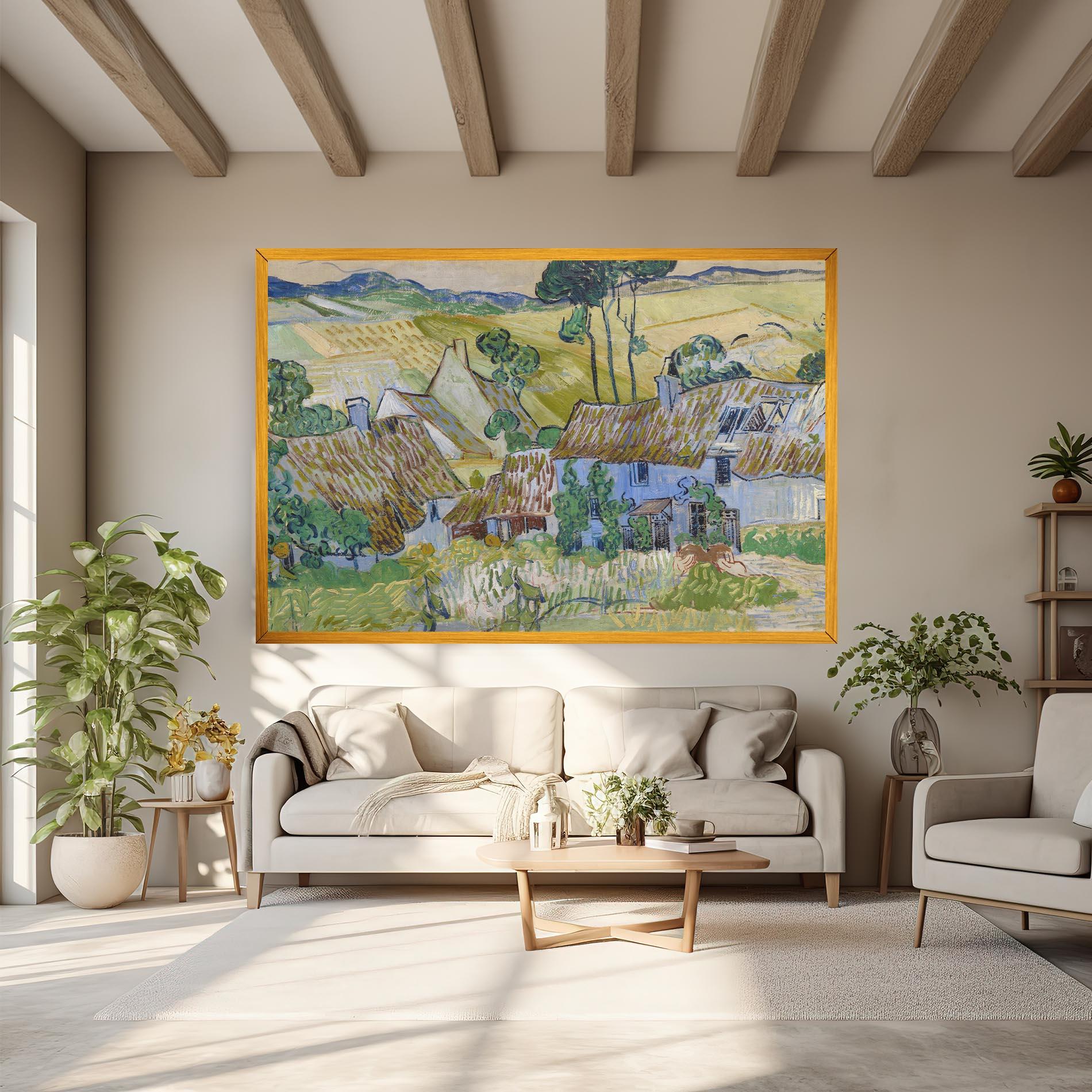 Vászonkép Farms Near Auvers mockup 6