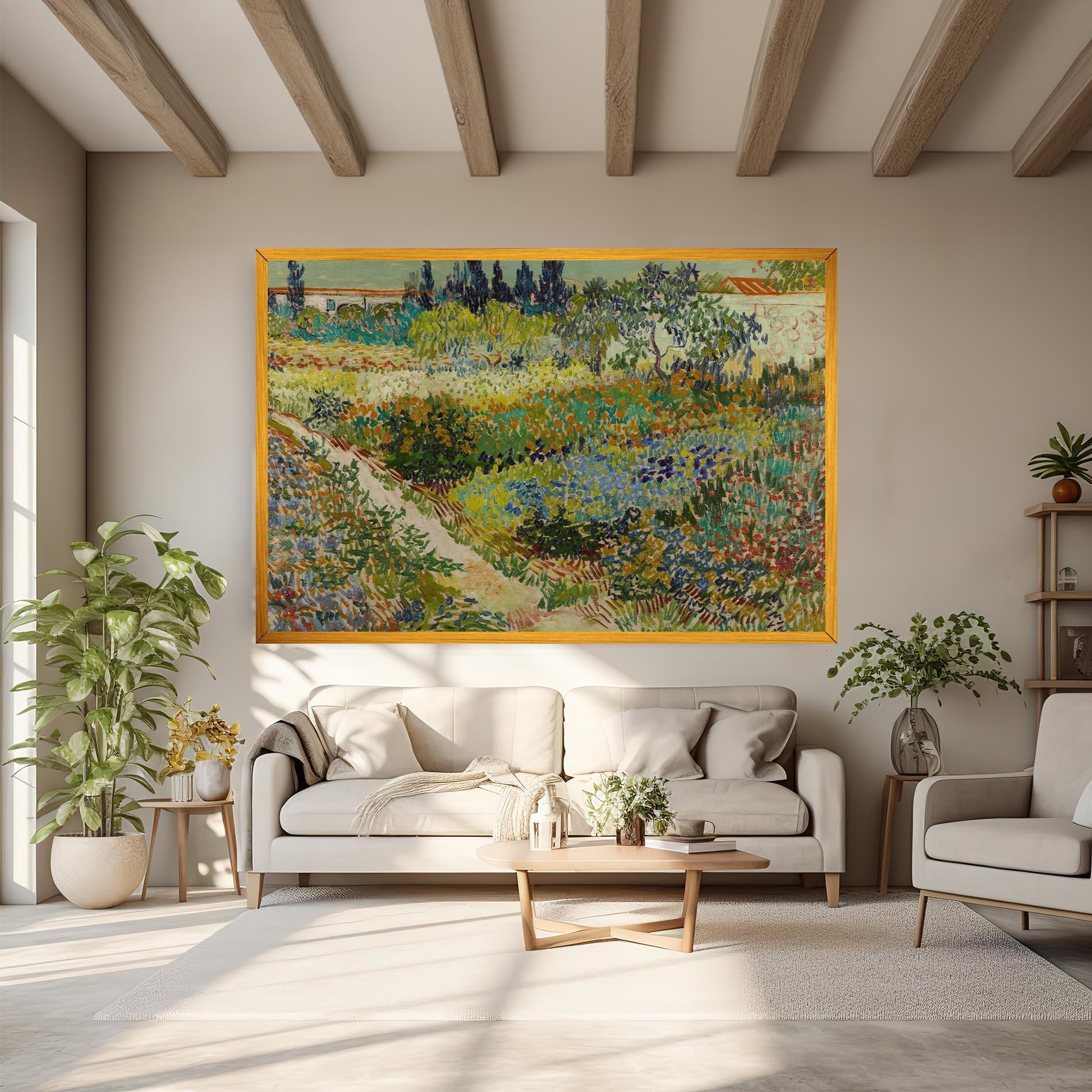 Vászonkép Garden At Arles mockup 6