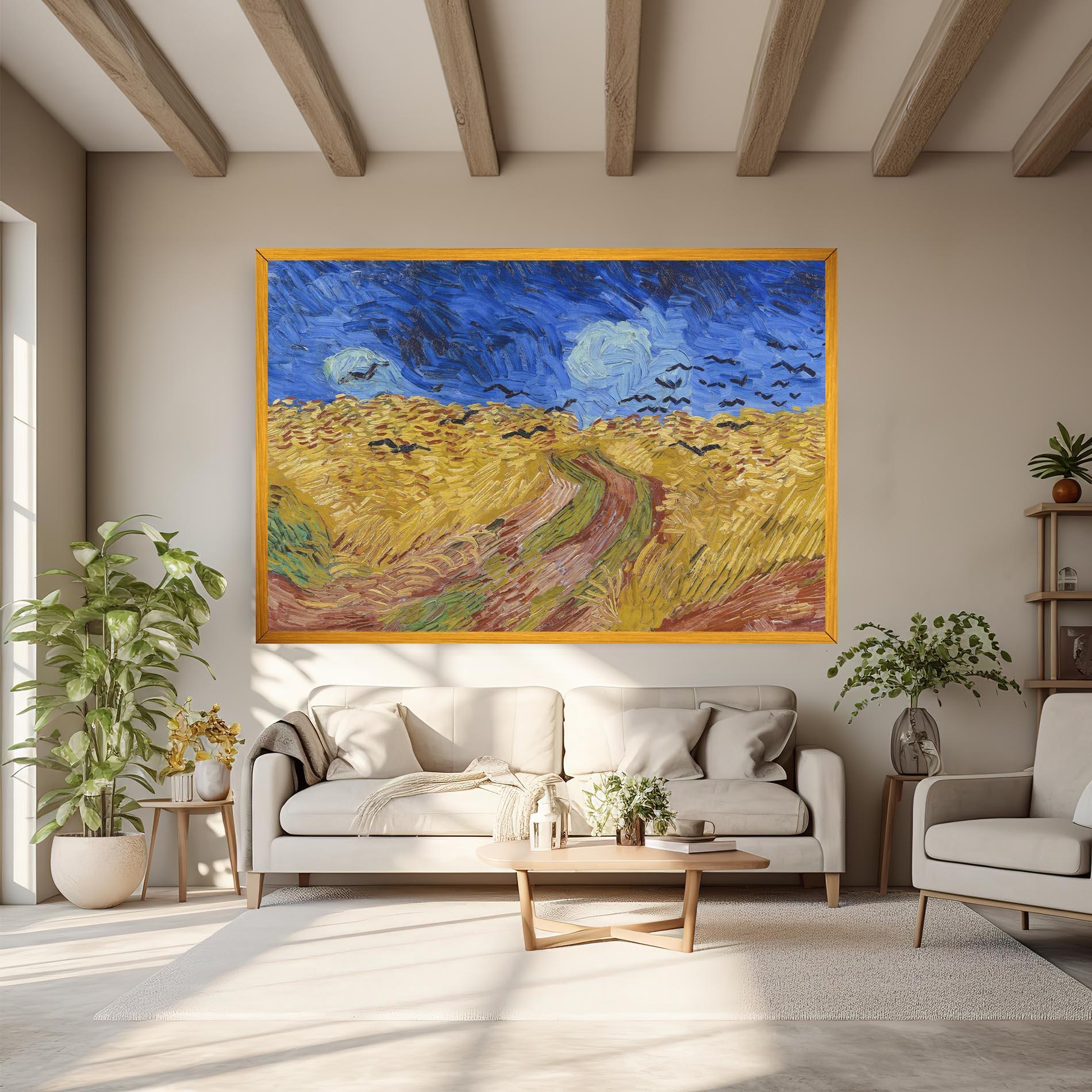 Vászonkép Wheatfield Crows mockup 6