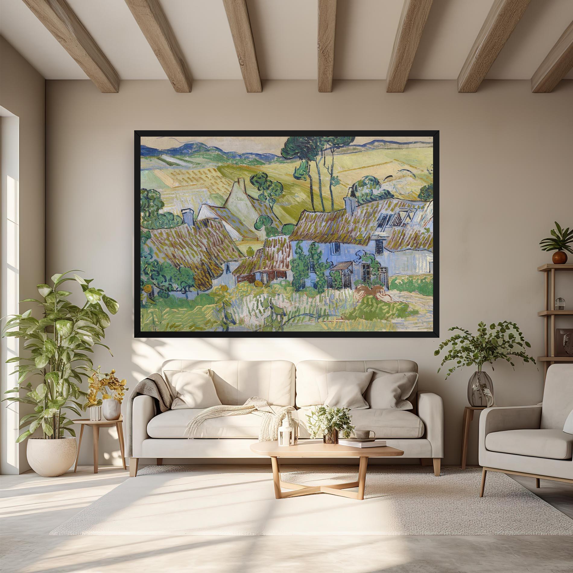 Vászonkép Farms Near Auvers mockup 6