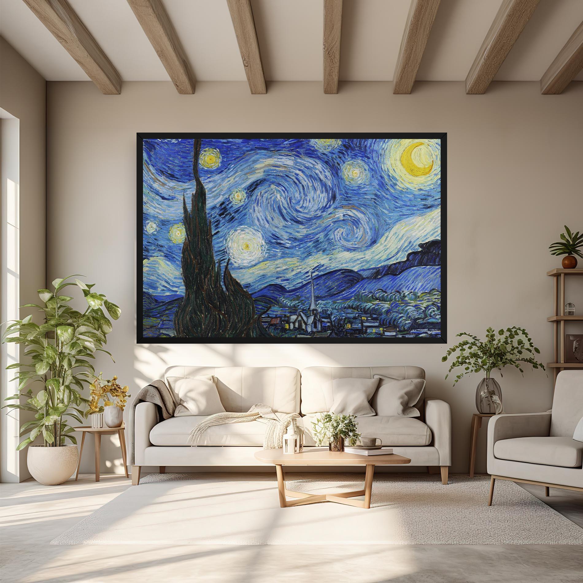 Vászonkép The Starry Night mockup 6