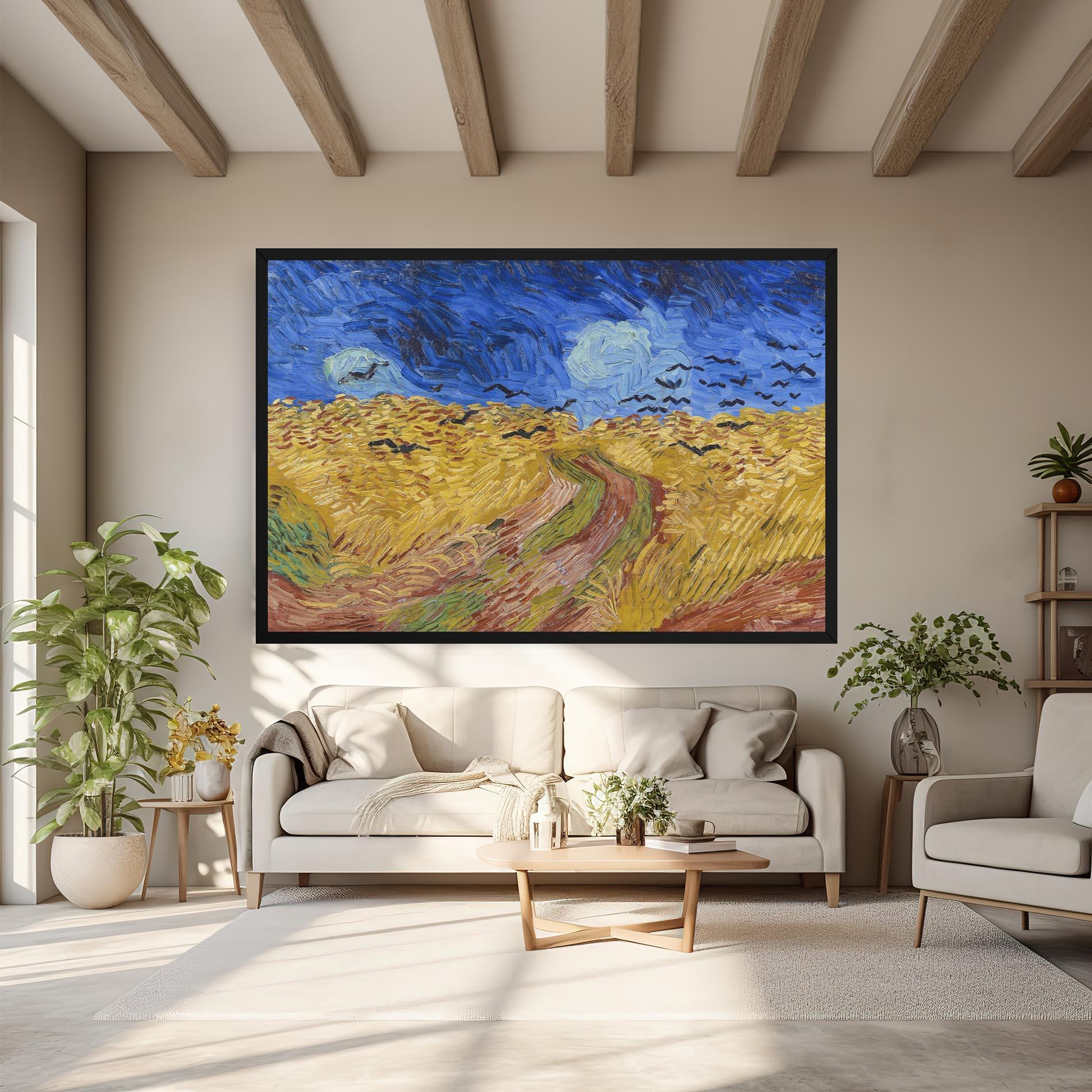 Vászonkép Wheatfield Crows mockup 6