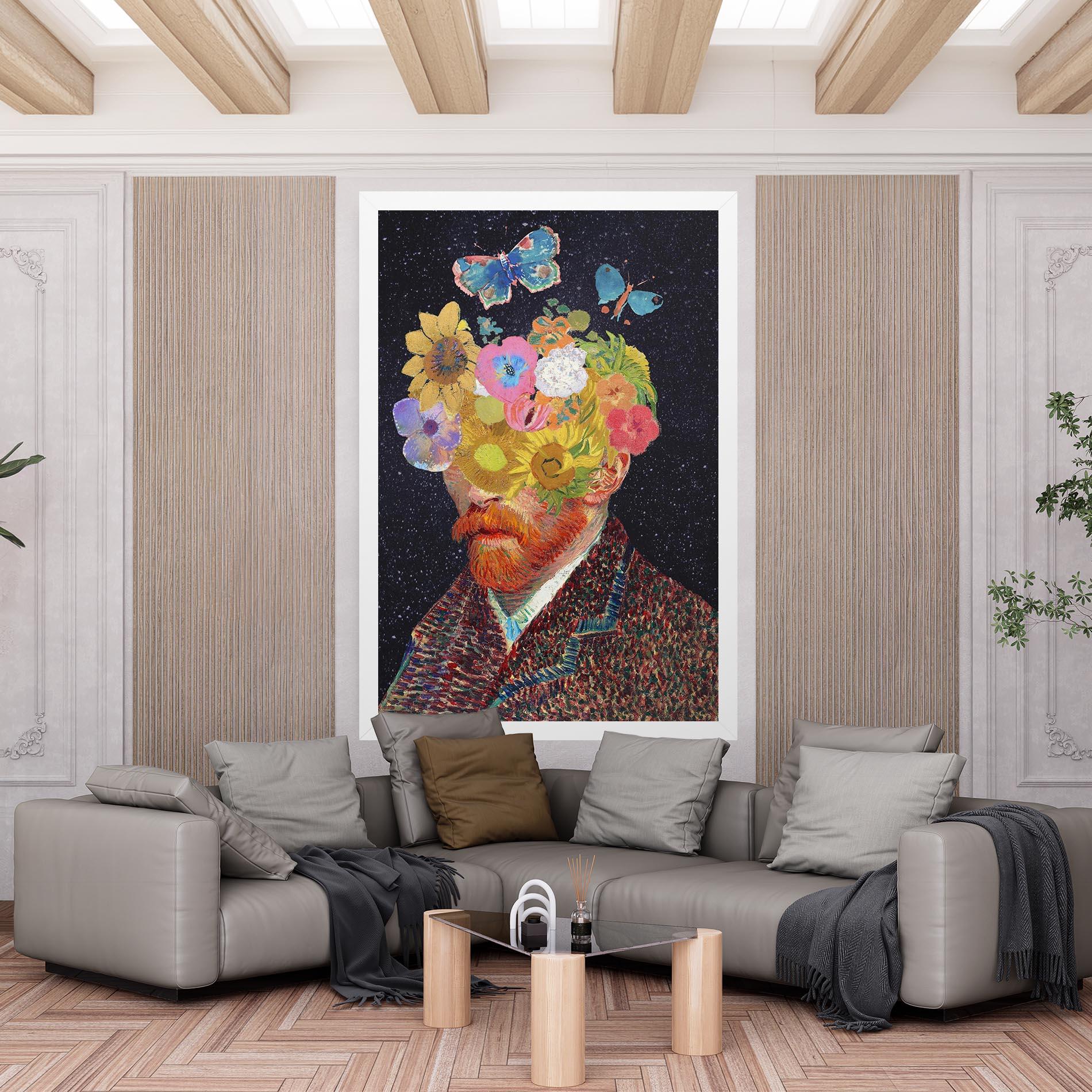 Vászonkép Flower Self Portrait mockup 6