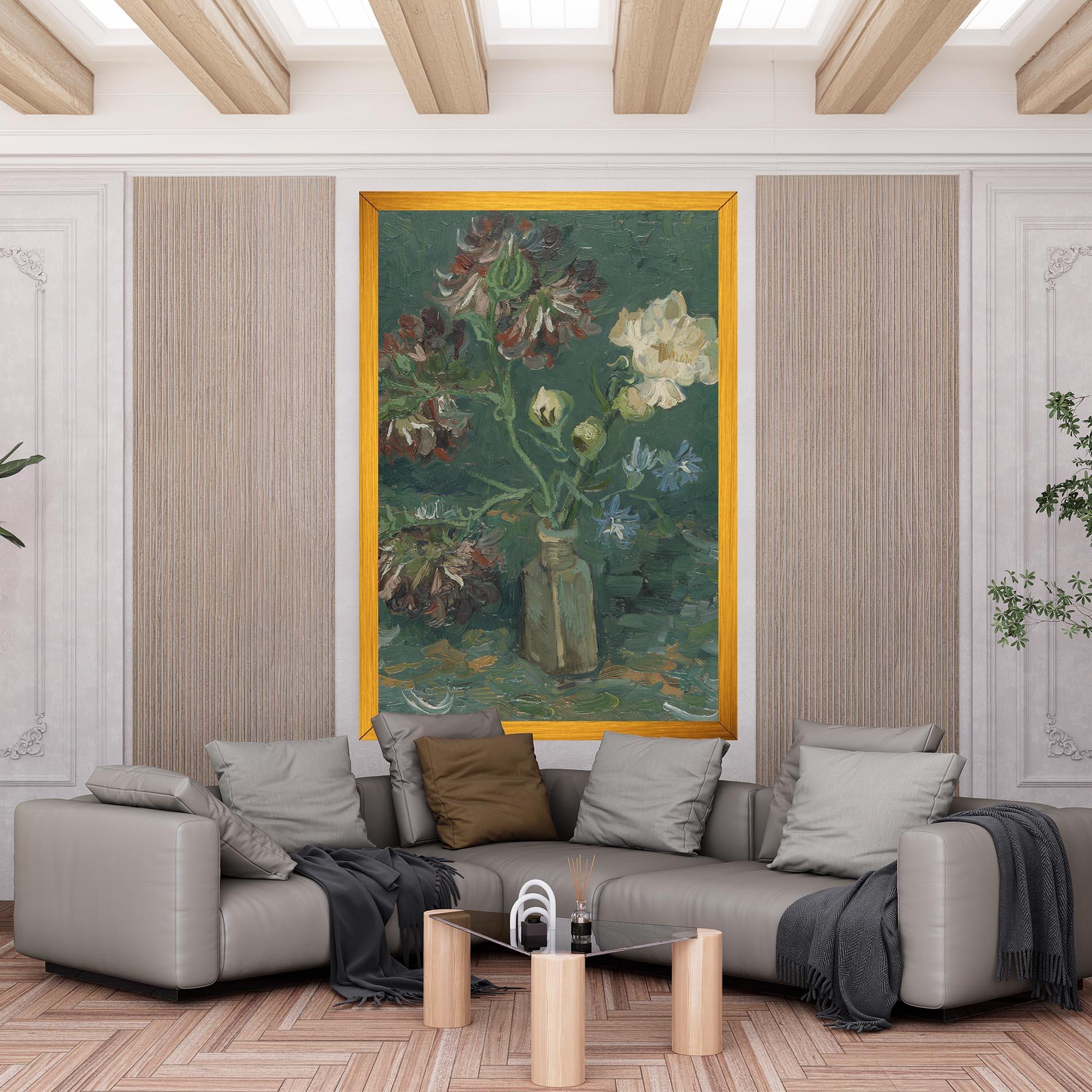 Vászonkép Flesje Met Pioenrozen mockup 6