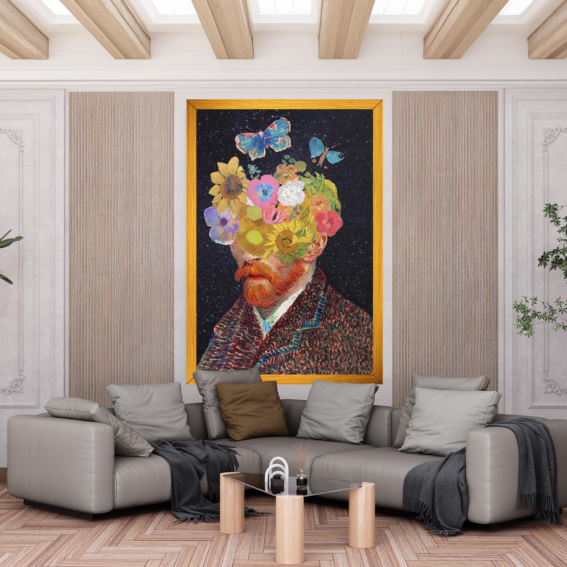 Vászonkép Flower Self Portrait mockup 6