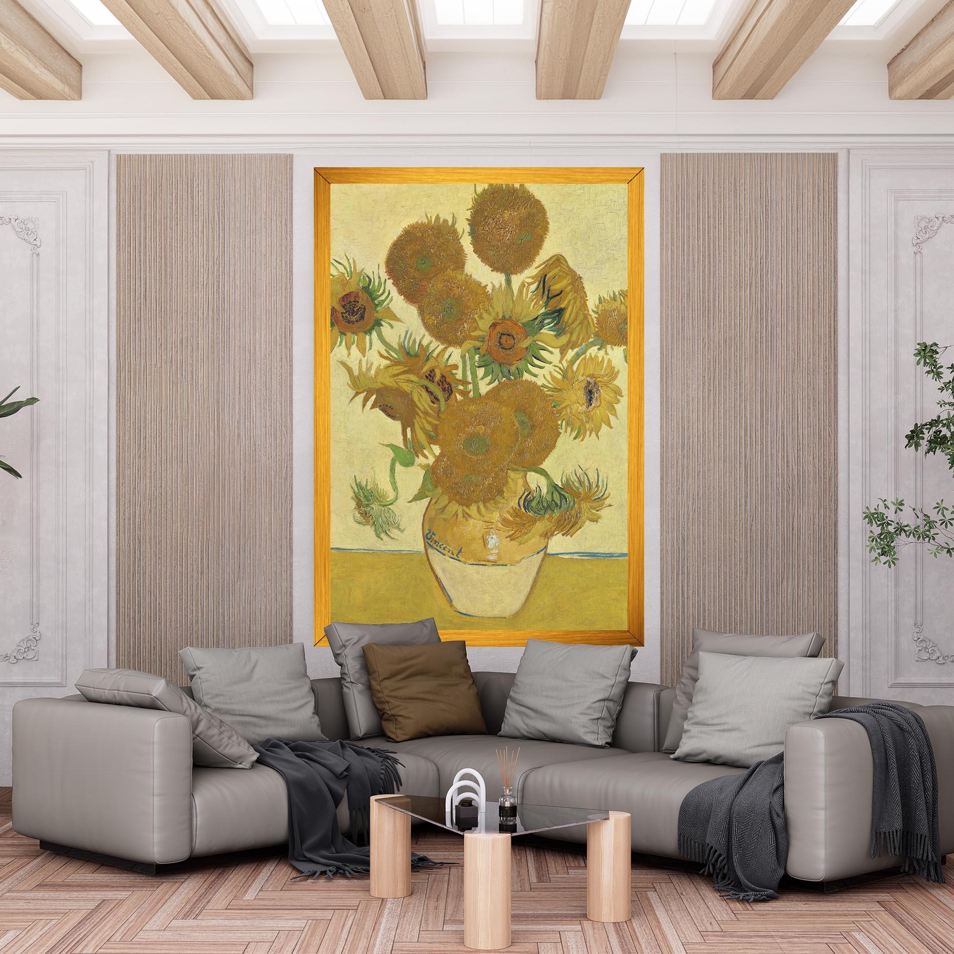 Vászonkép Sunflowers Vase Art mockup 6