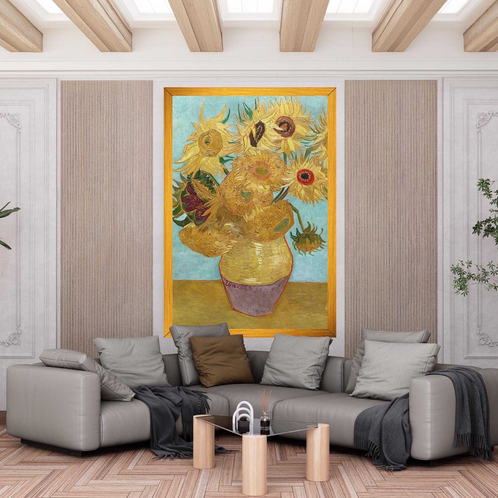 Vászonkép Twelve Sunflowers mockup 6